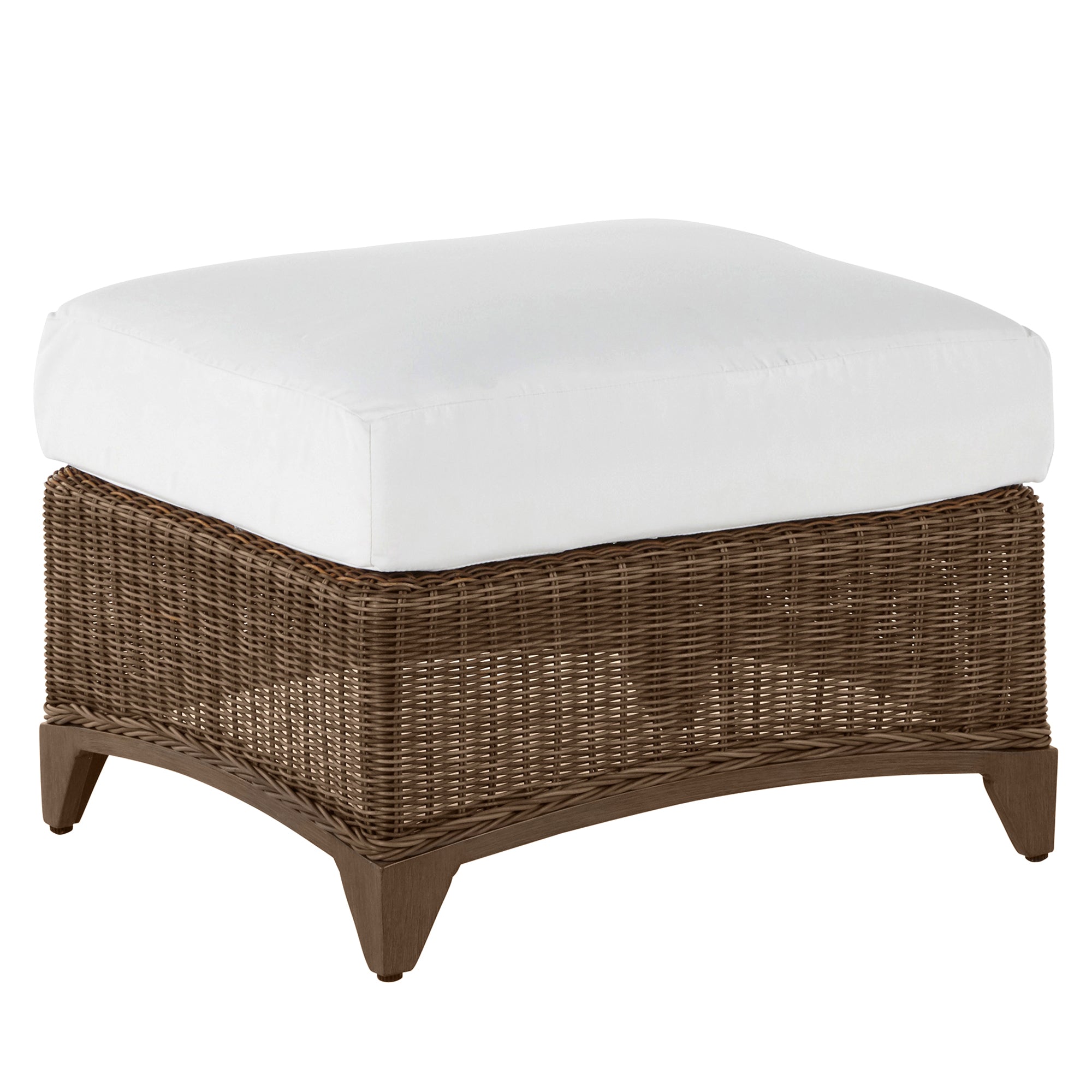 Astoria N-Dura Resin Wicker Outdoor Woven Ottoman