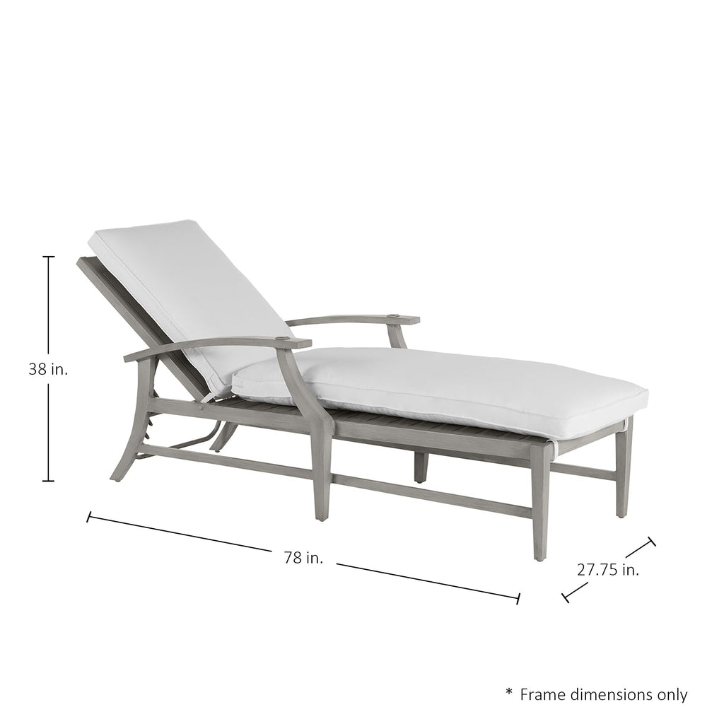 Croquet Aluminum Outdoor Chaise Lounge