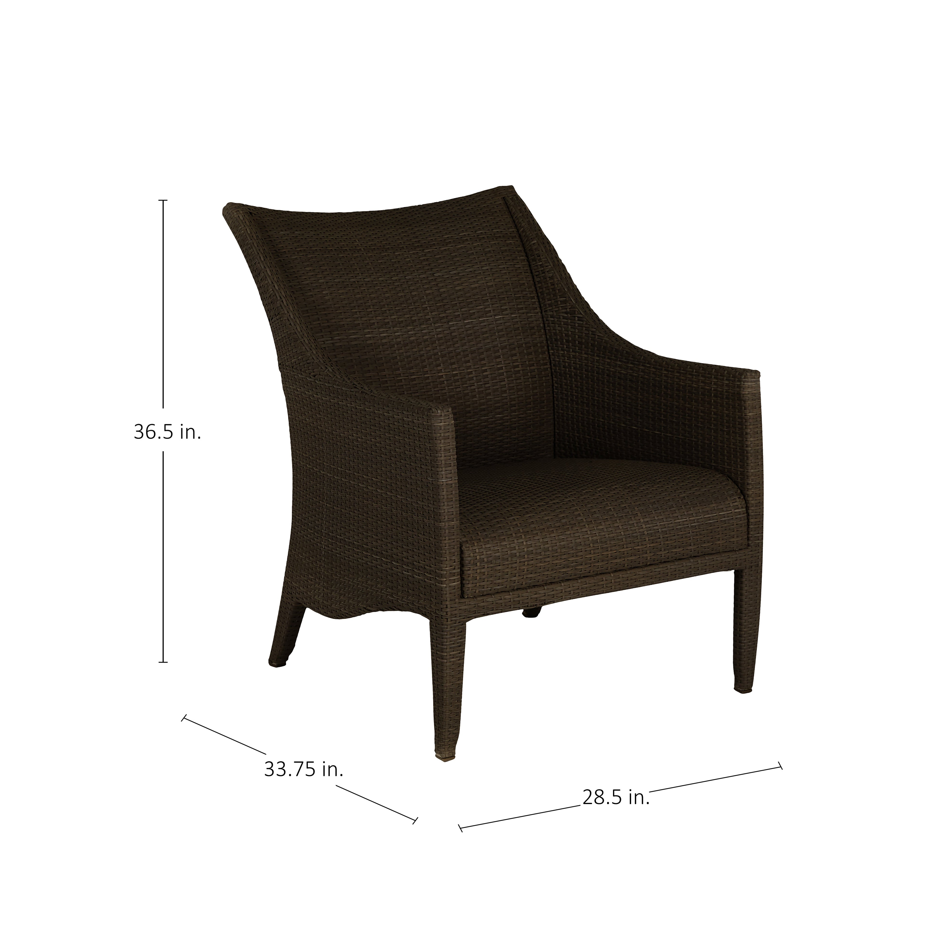 Athena Plus Woven Wicker Outdoor Lounge Chair