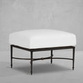Roma Aluminum Outdoor Woven Ottoman
