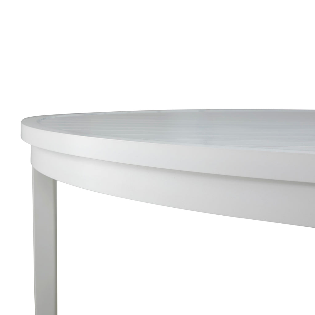Brookings 60" Round Outdoor Slatted Dining Table