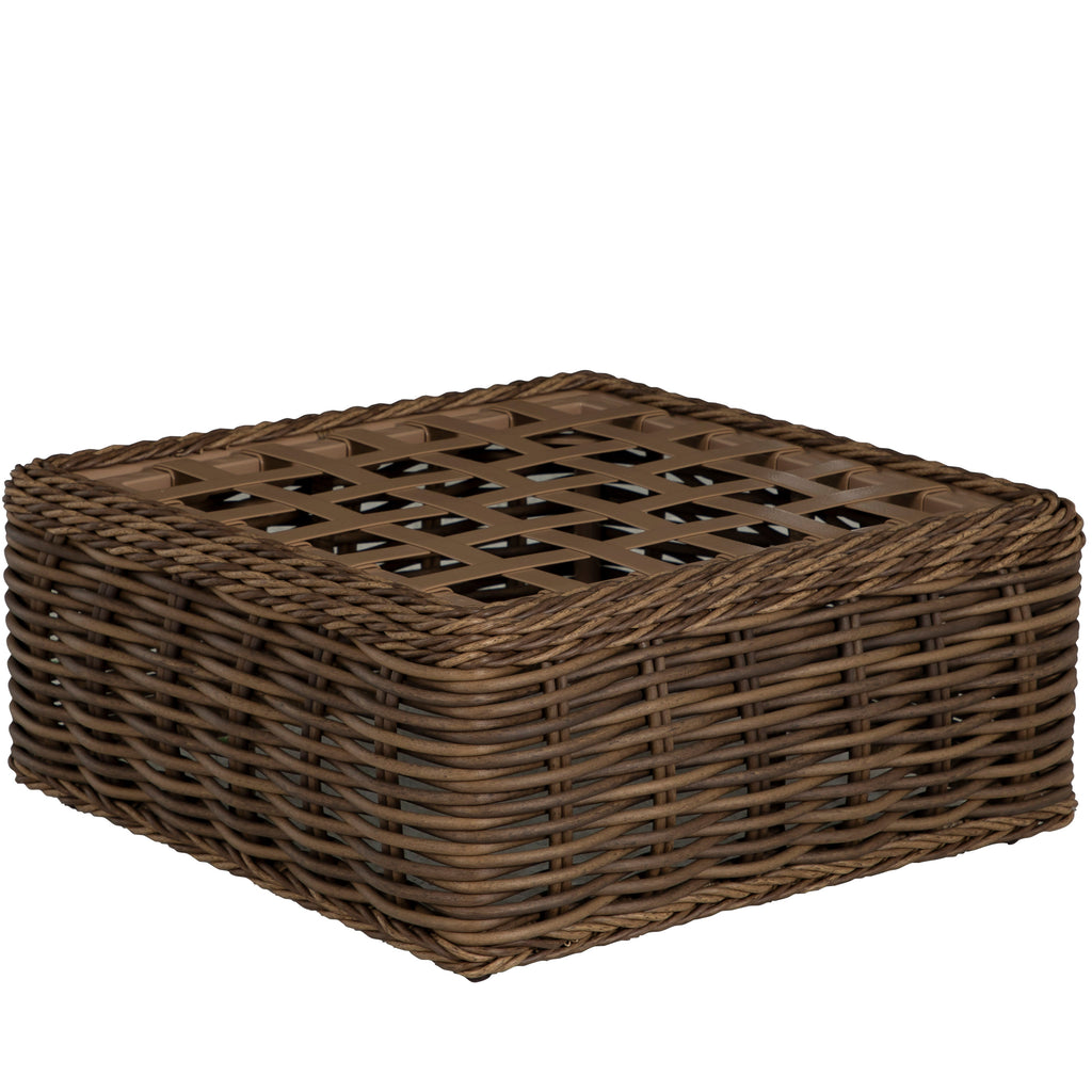 Soho N-Dura Resin Wicker Outdoor Woven Ottoman
