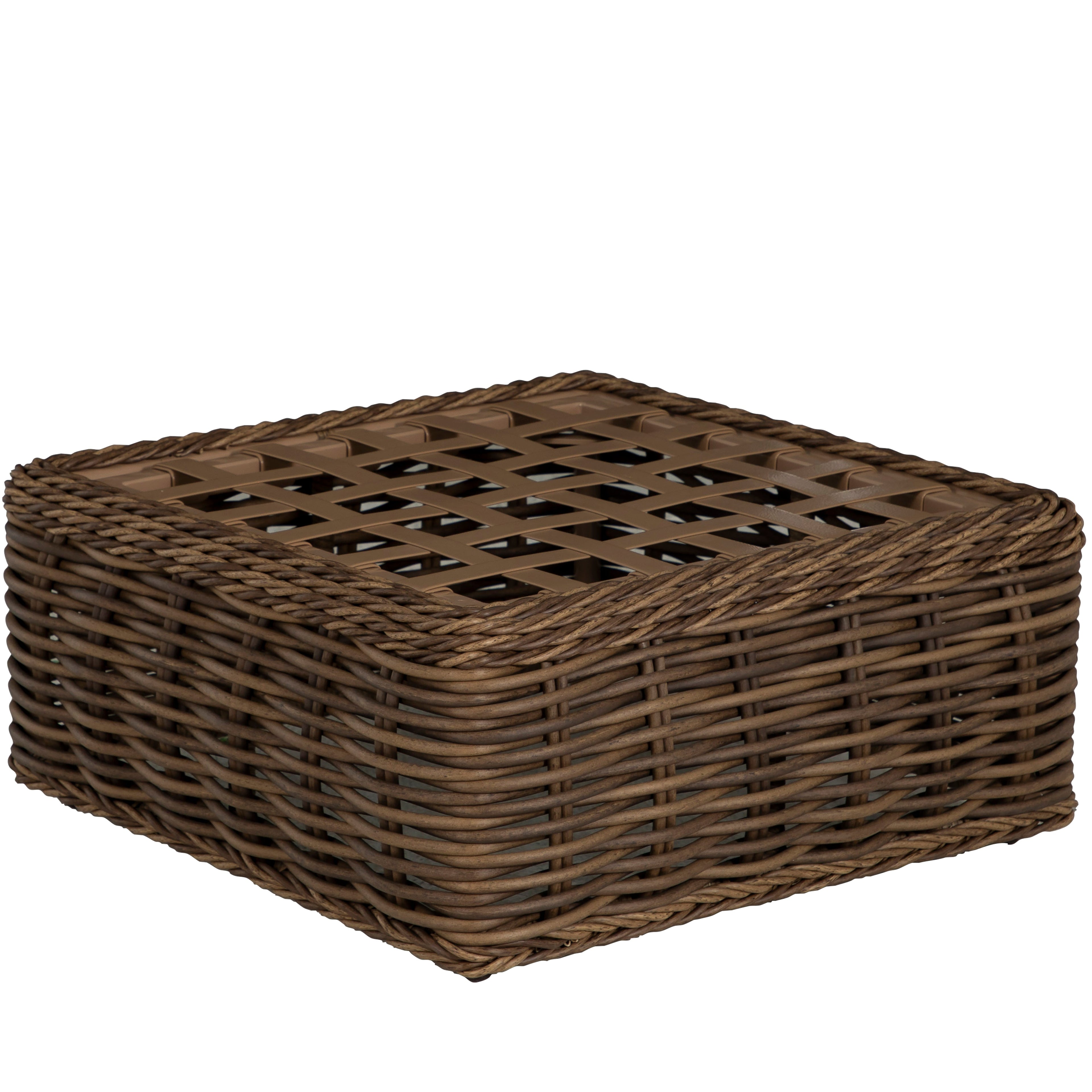 Soho N-Dura Resin Wicker Outdoor Woven Ottoman
