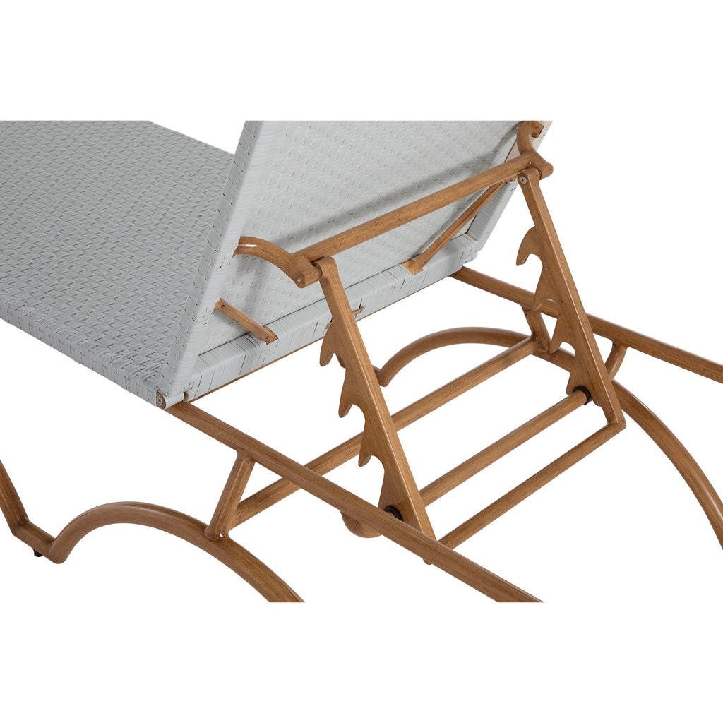 Savoy French Bistro Wicker Outdoor Chaise Lounge