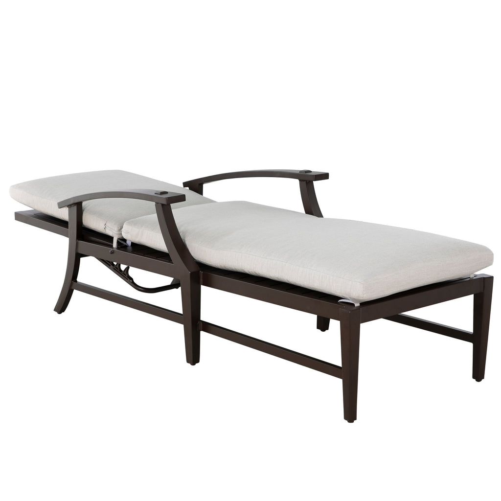 Croquet Aluminum Outdoor Chaise Lounge