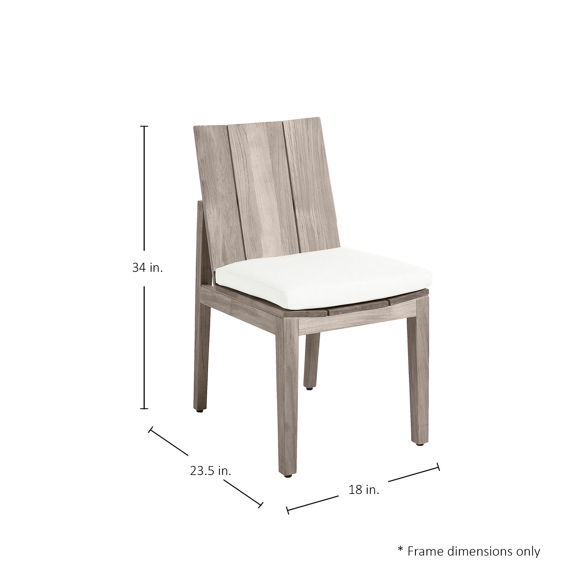 Ashland Teak Outdoor Side Chair