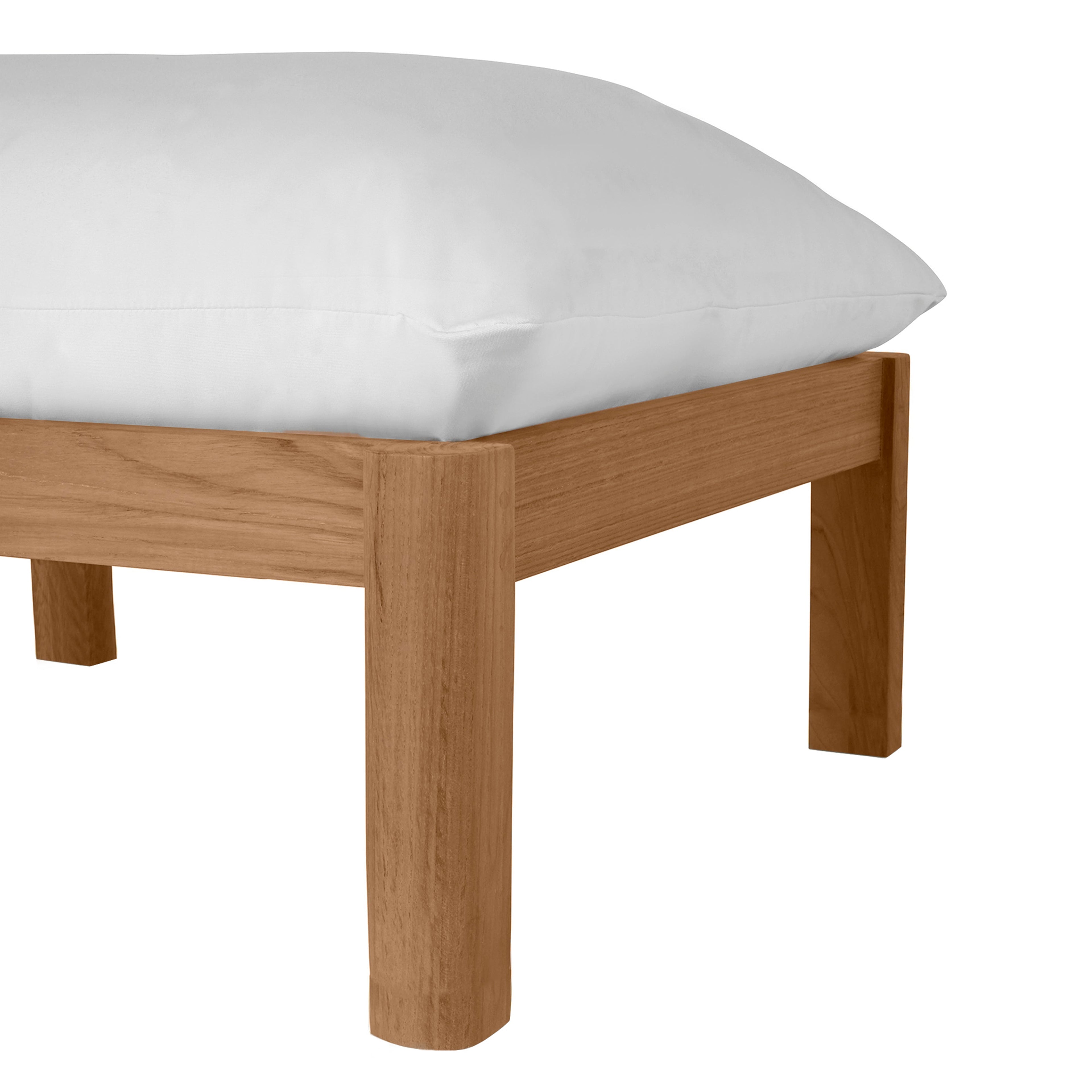 Monterey Teak Outdoor Woven Ottoman