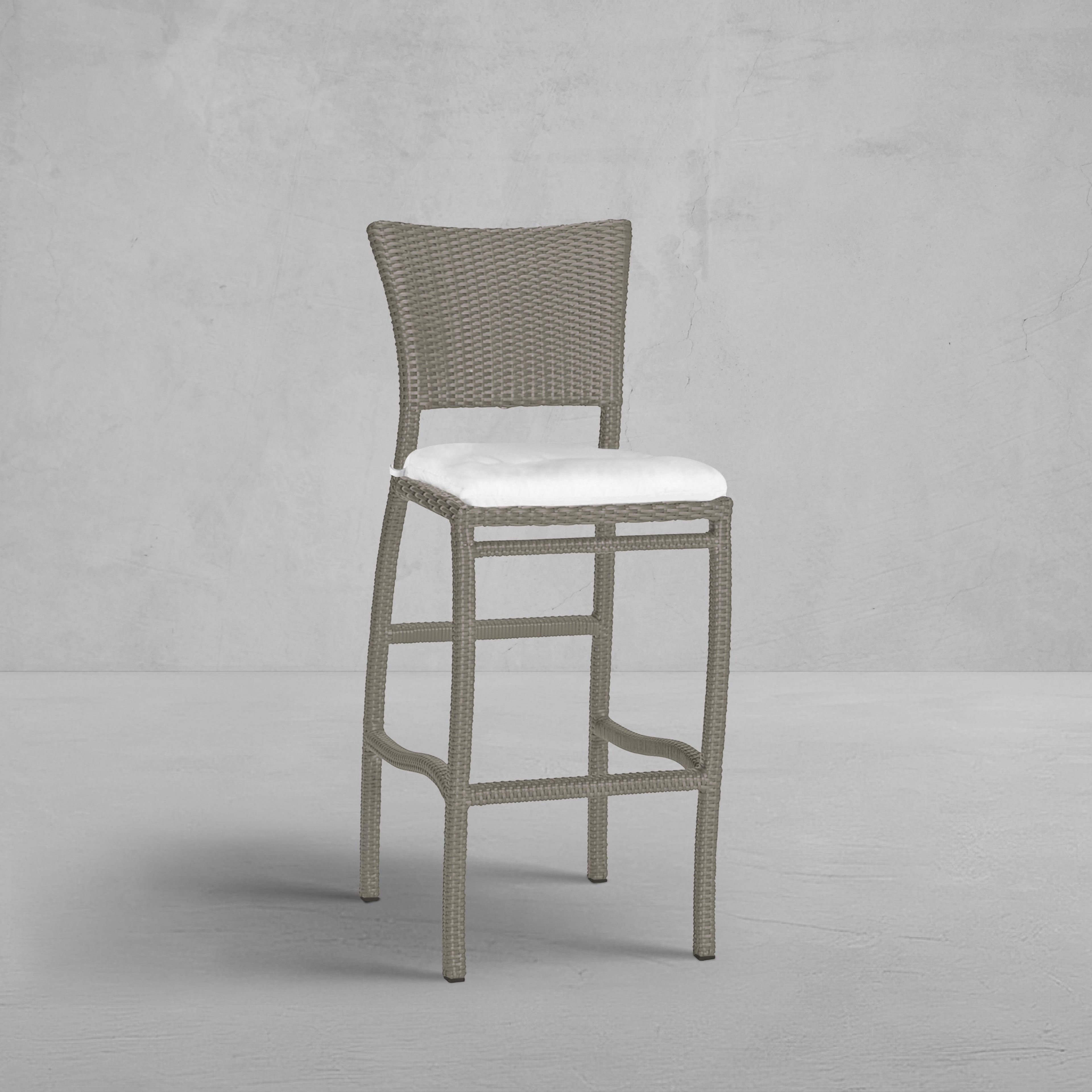 Skye Woven N-Dura Resin Wicker Outdoor Bar Stool