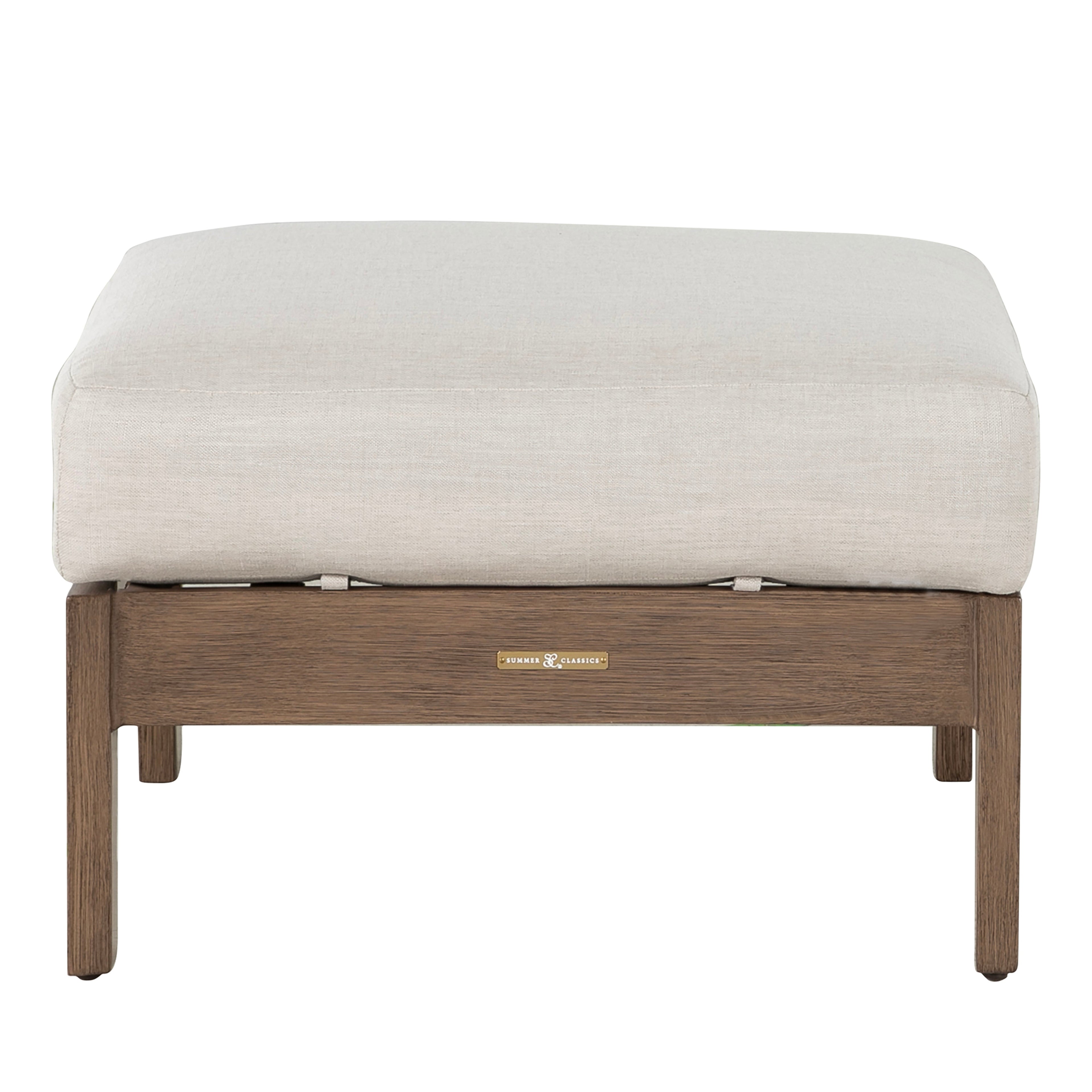 Kennebunkport Aluminum Outdoor Woven Ottoman