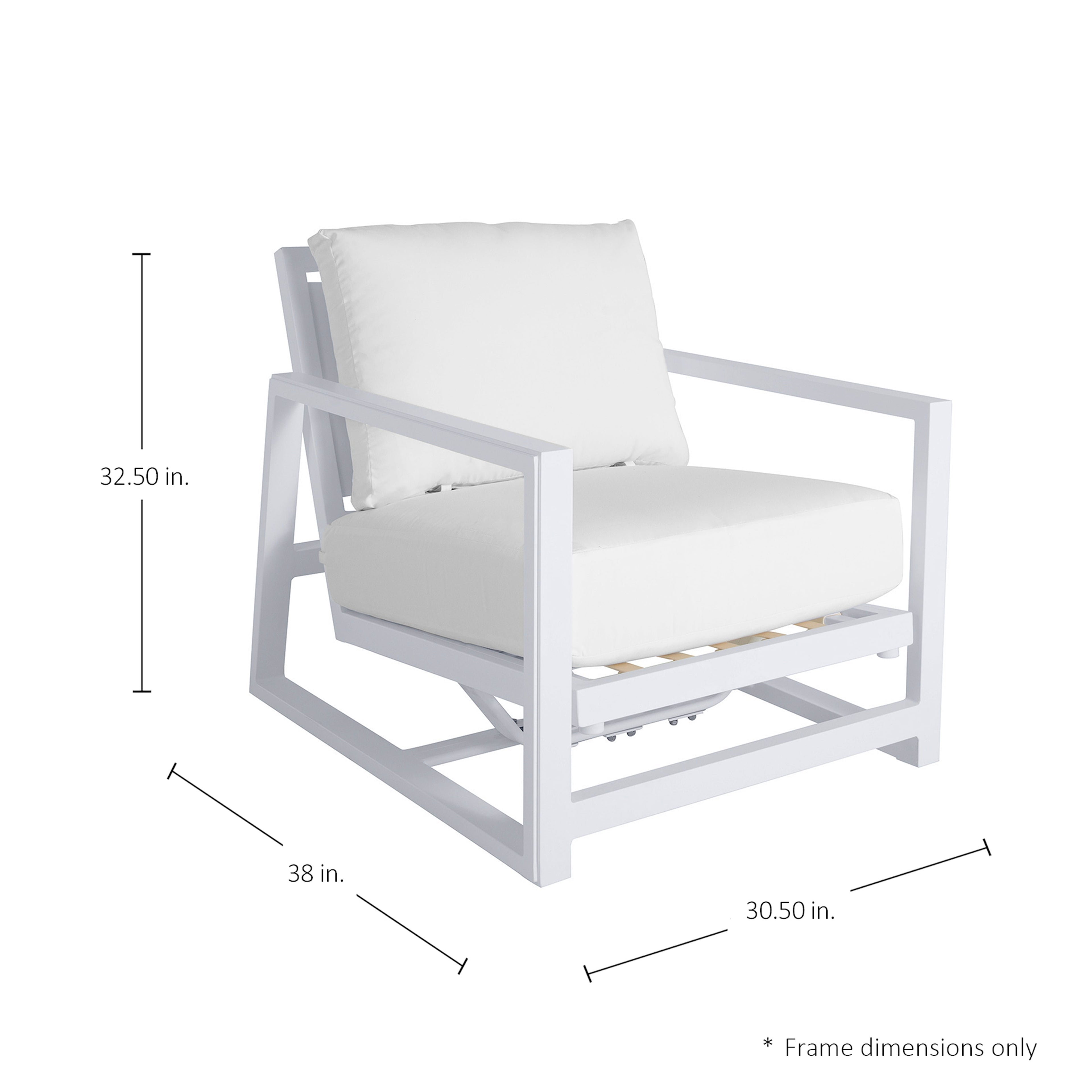 Avondale Aluminum Outdoor Spring Lounge Chair