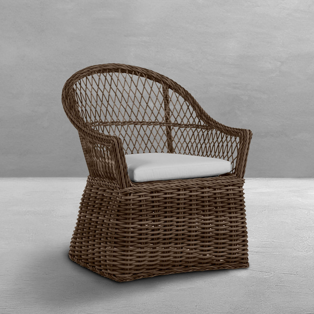 Soho Woven N-Dura Resin Wicker Outdoor Arm Chair