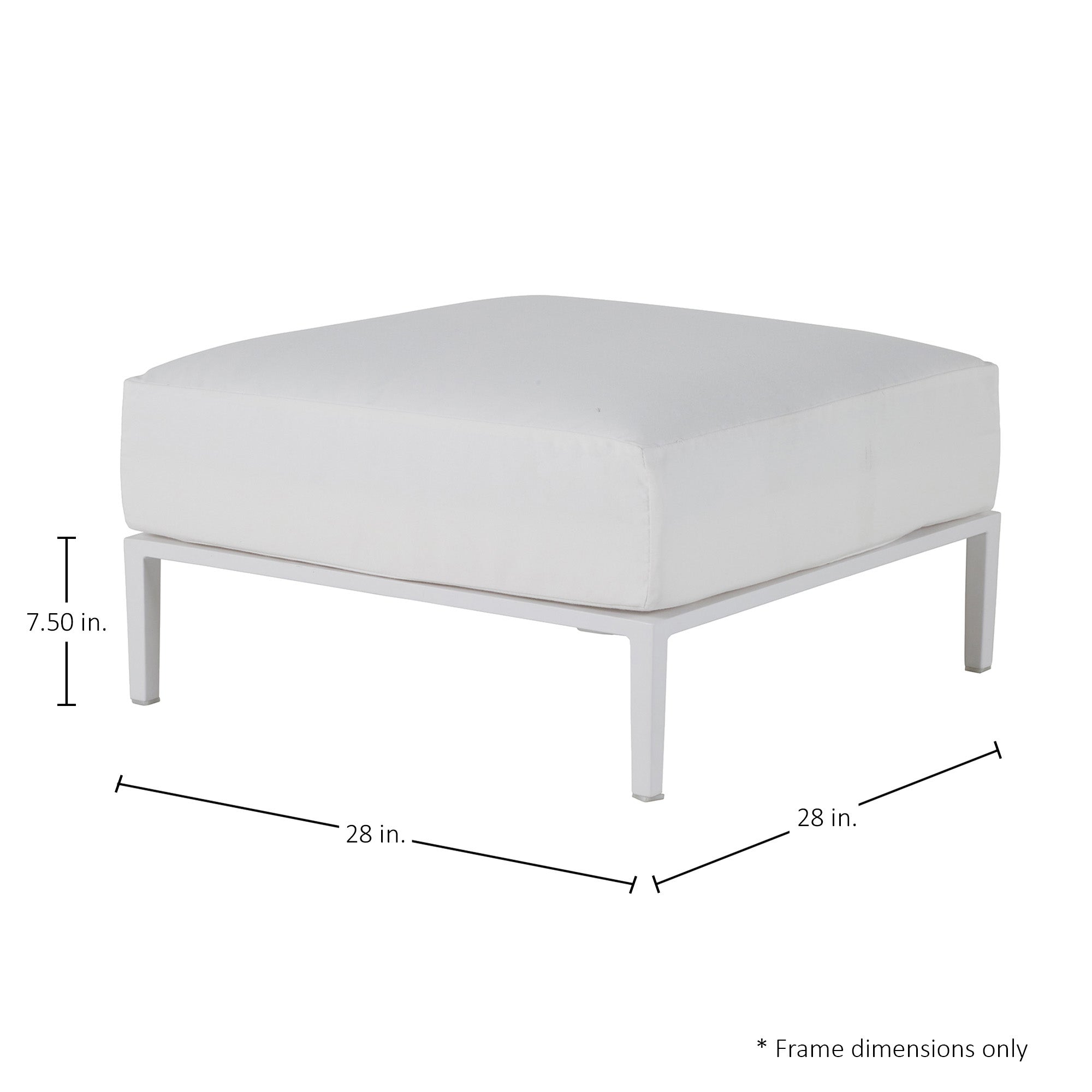 Havana N-Dura Resin Wicker Outdoor Ottoman