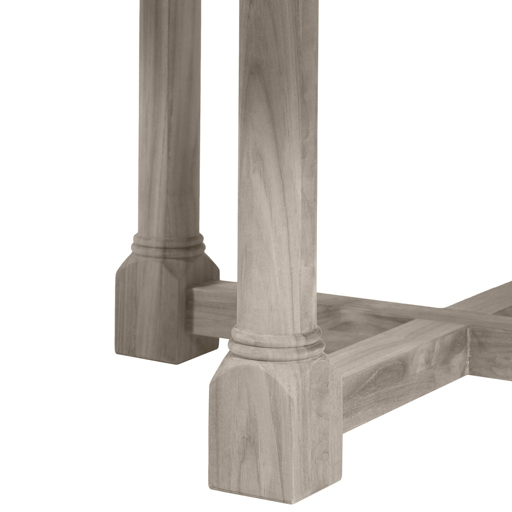 Lakeshore Teak Round Outdoor Pedestal Dining Table
