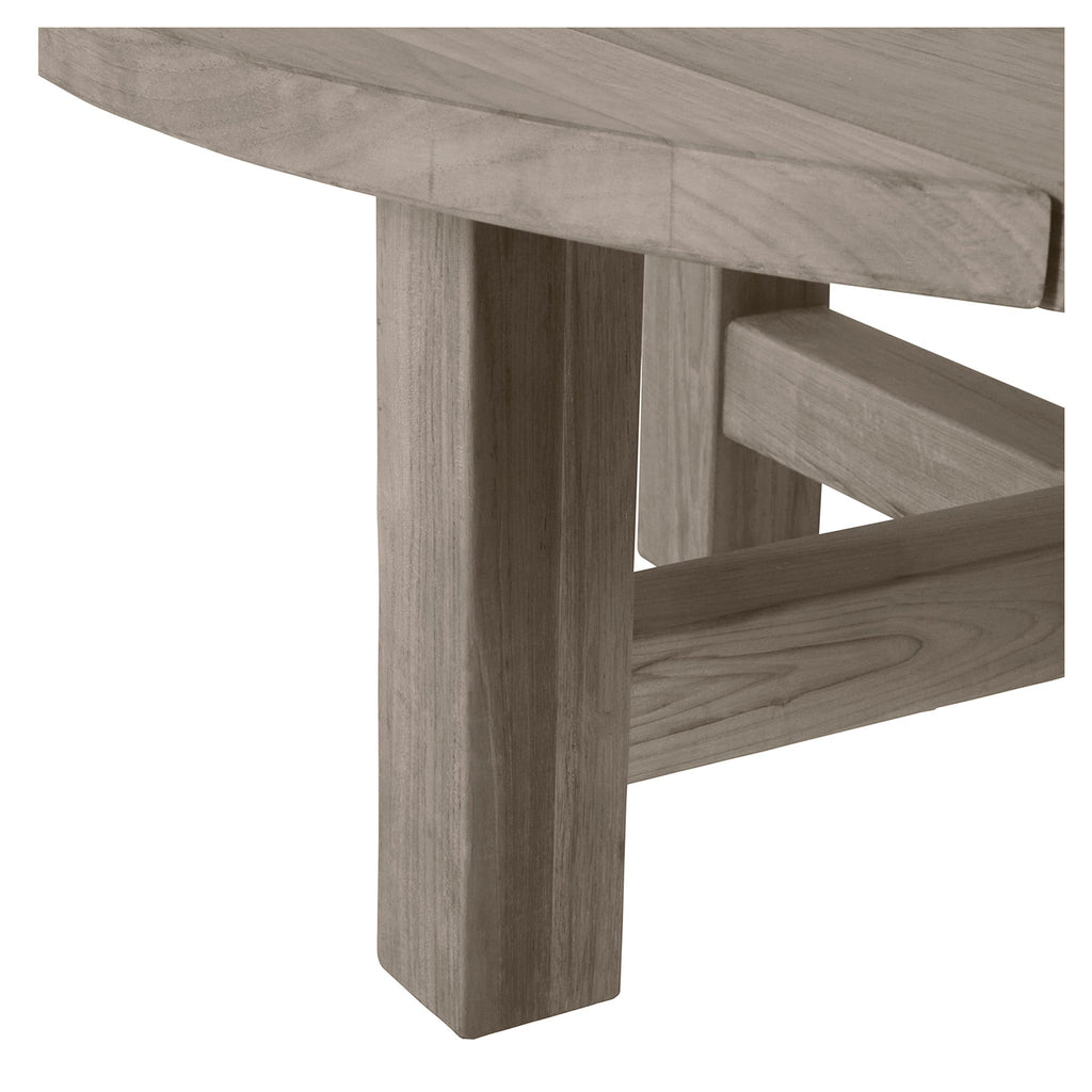 Croquet Teak 40.25" Round Outdoor Coffee Table