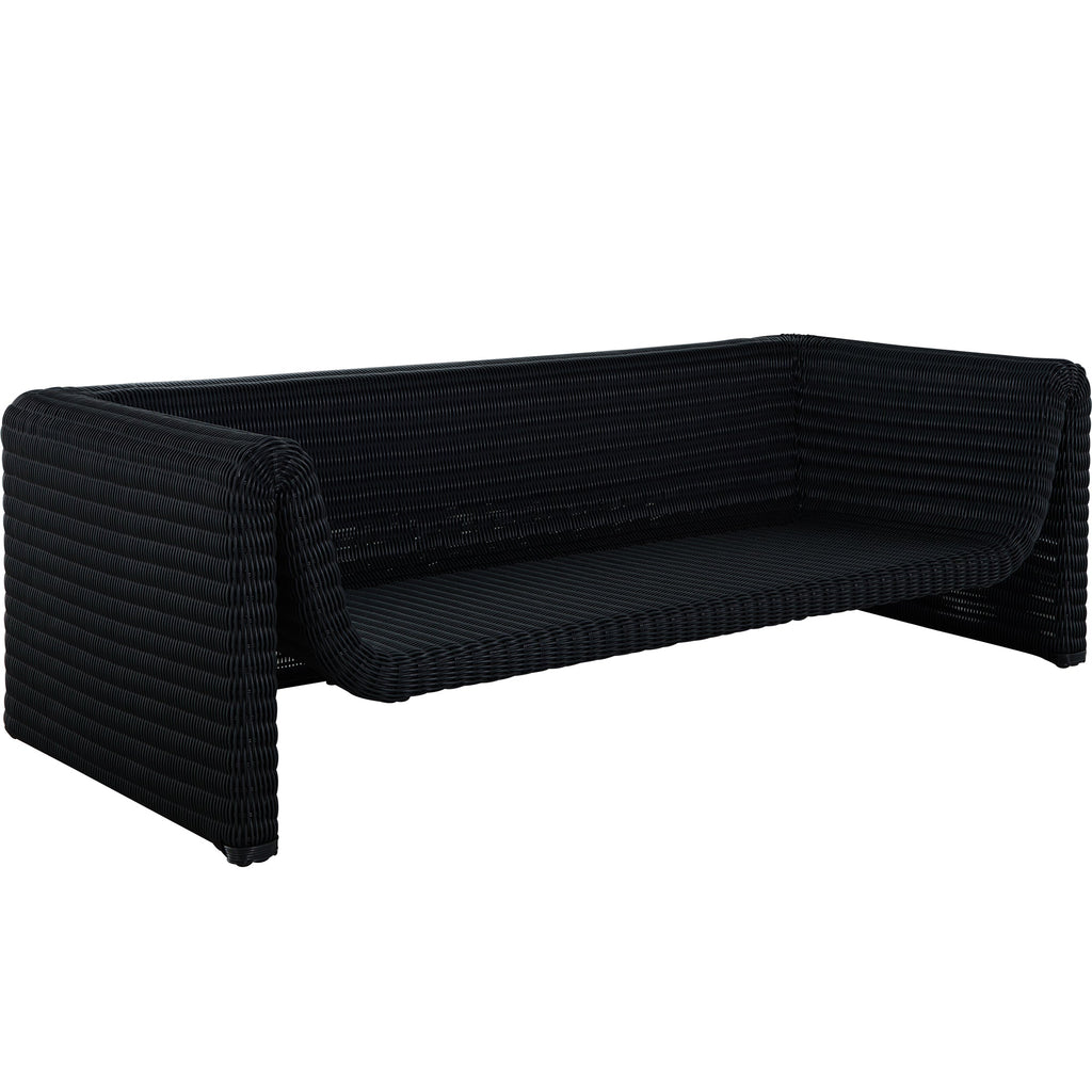 Como Resin Wicker Sofa