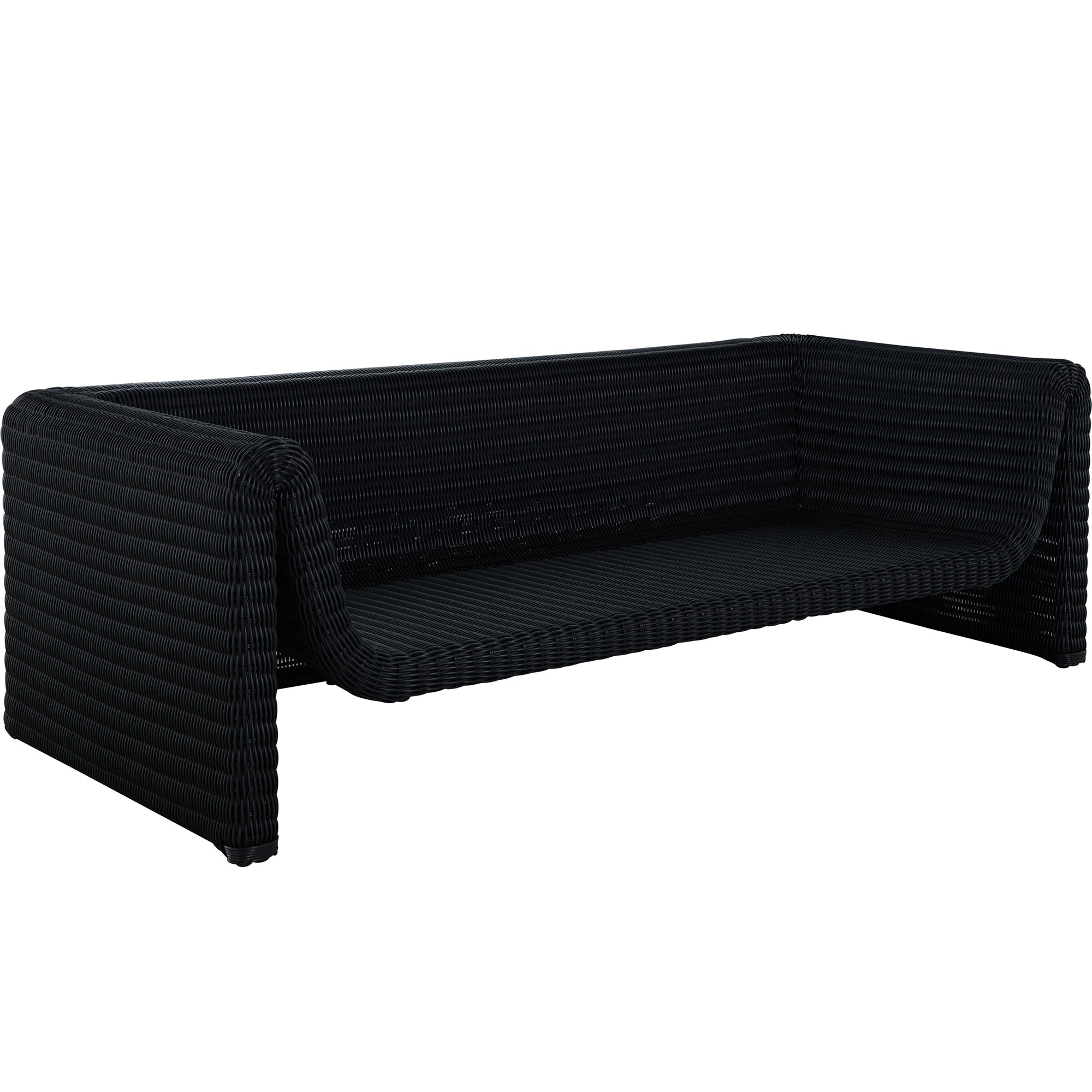 Como Resin Wicker Sofa