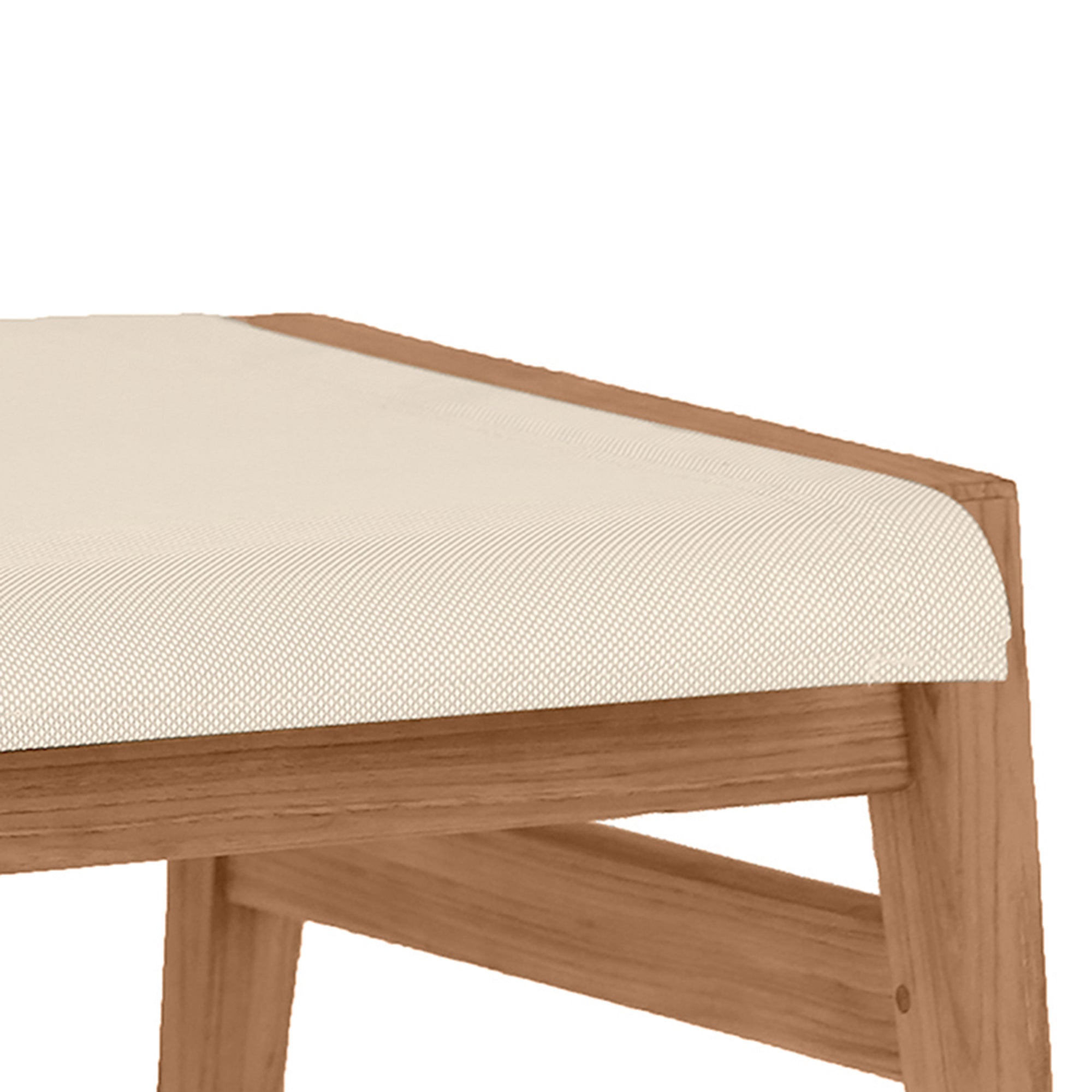 Coast Teak Outdoor Woven Ottoman