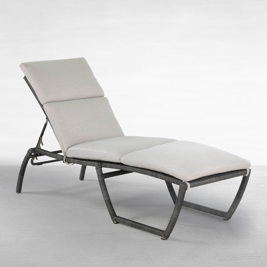 Skye Wicker Outdoor Armless Chaise Lounge