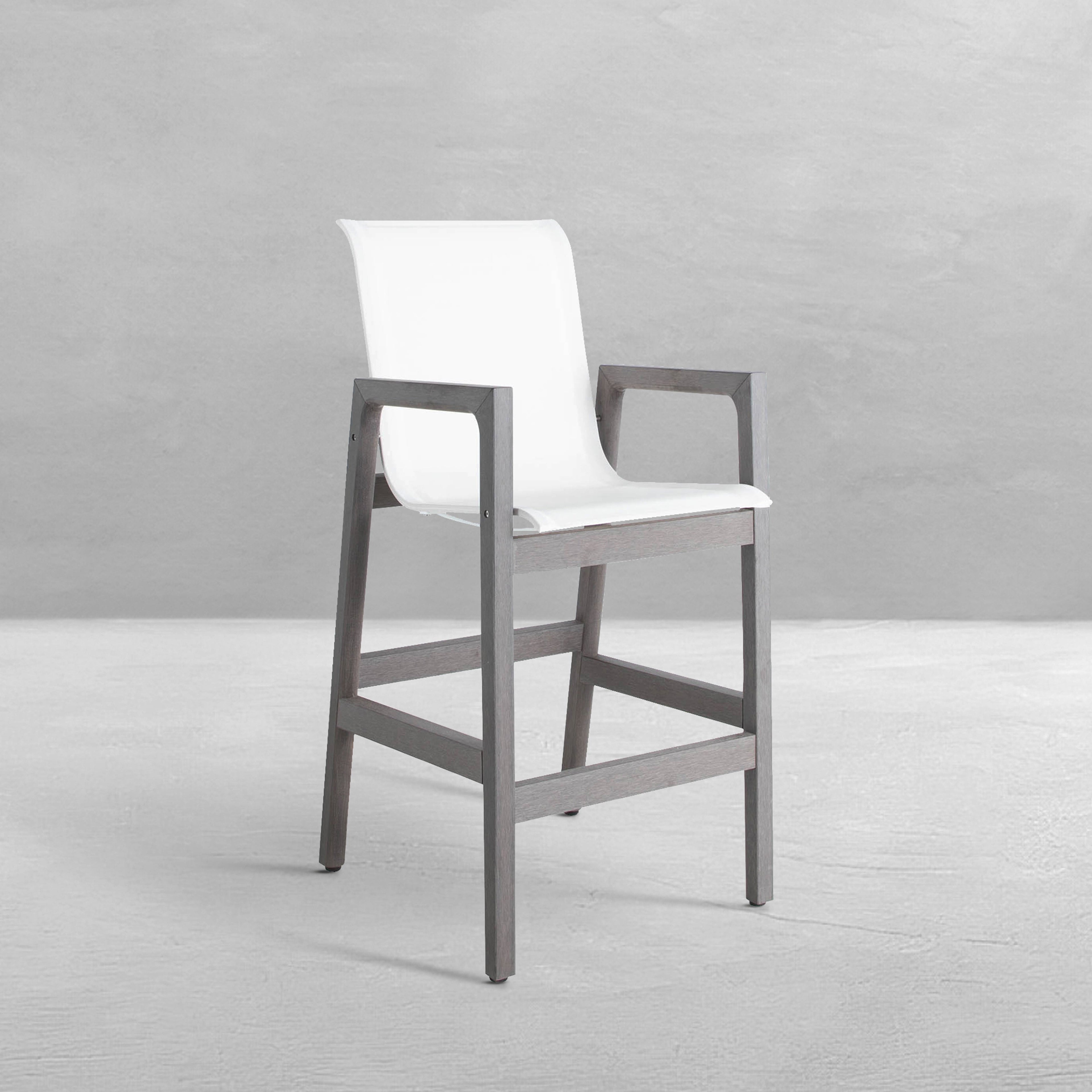 Seashore N-Dura Wood Outdoor Bar Stool