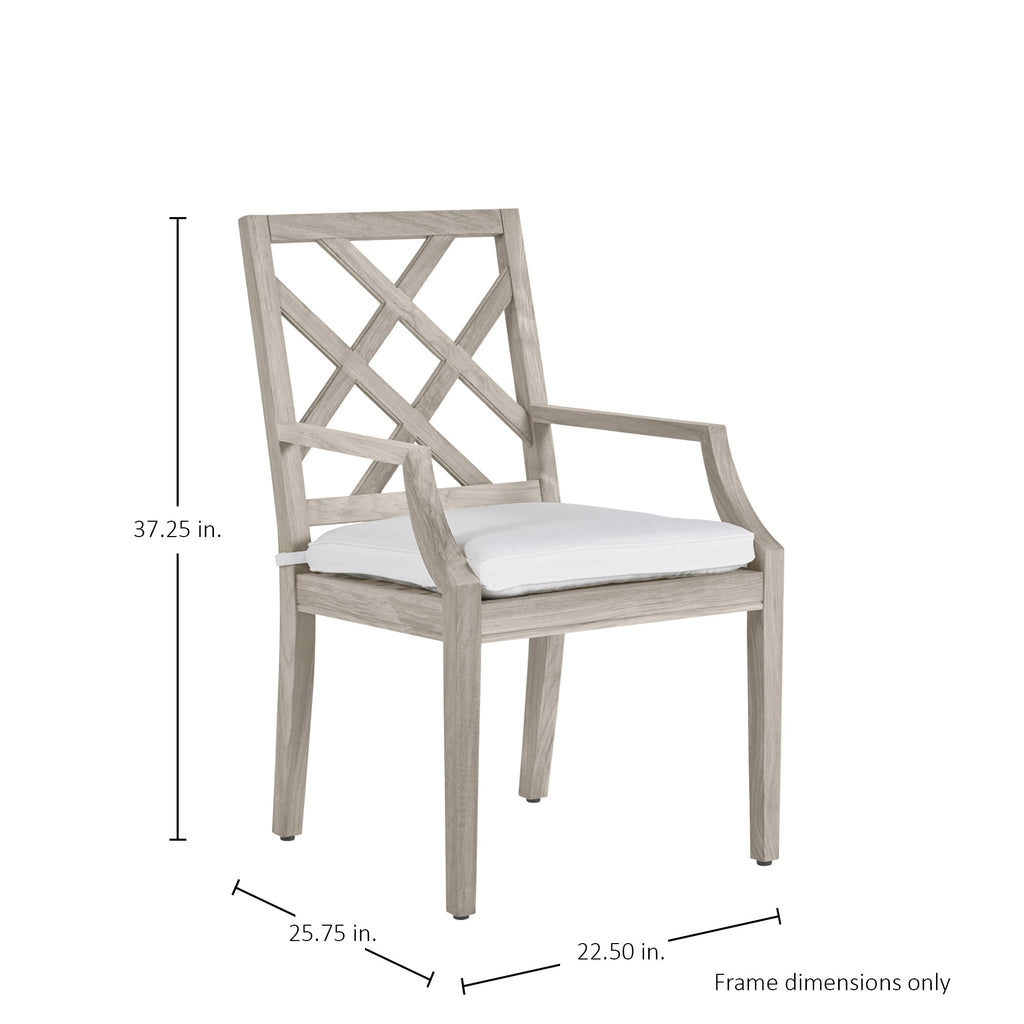 Haley Teak Outdoor Arm Chair