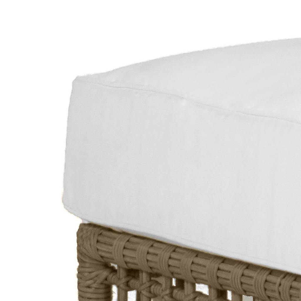 Newport N-Dura Resin Wicker Outdoor Woven Ottoman