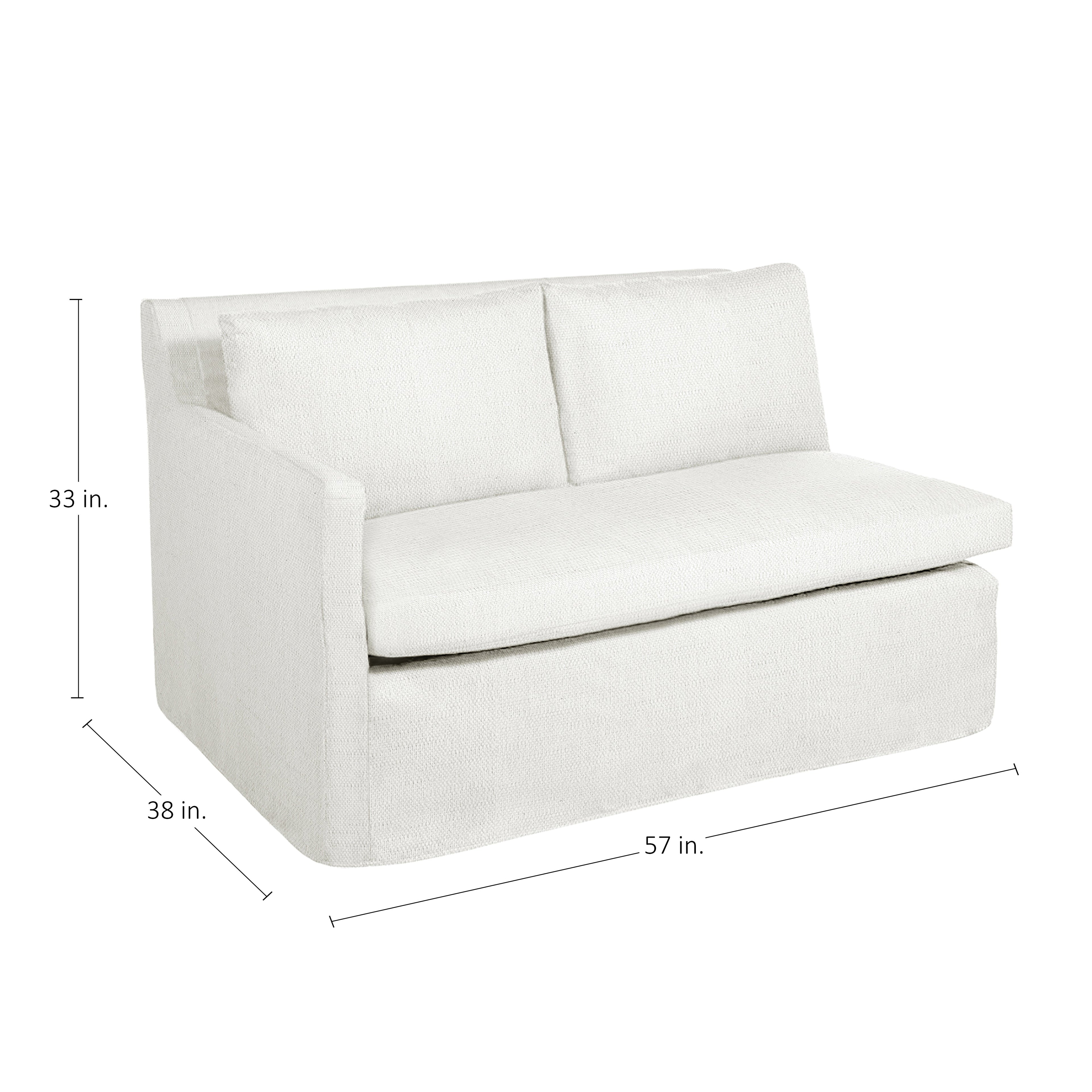 Nora Outdoor Left Arm Facing Loveseat