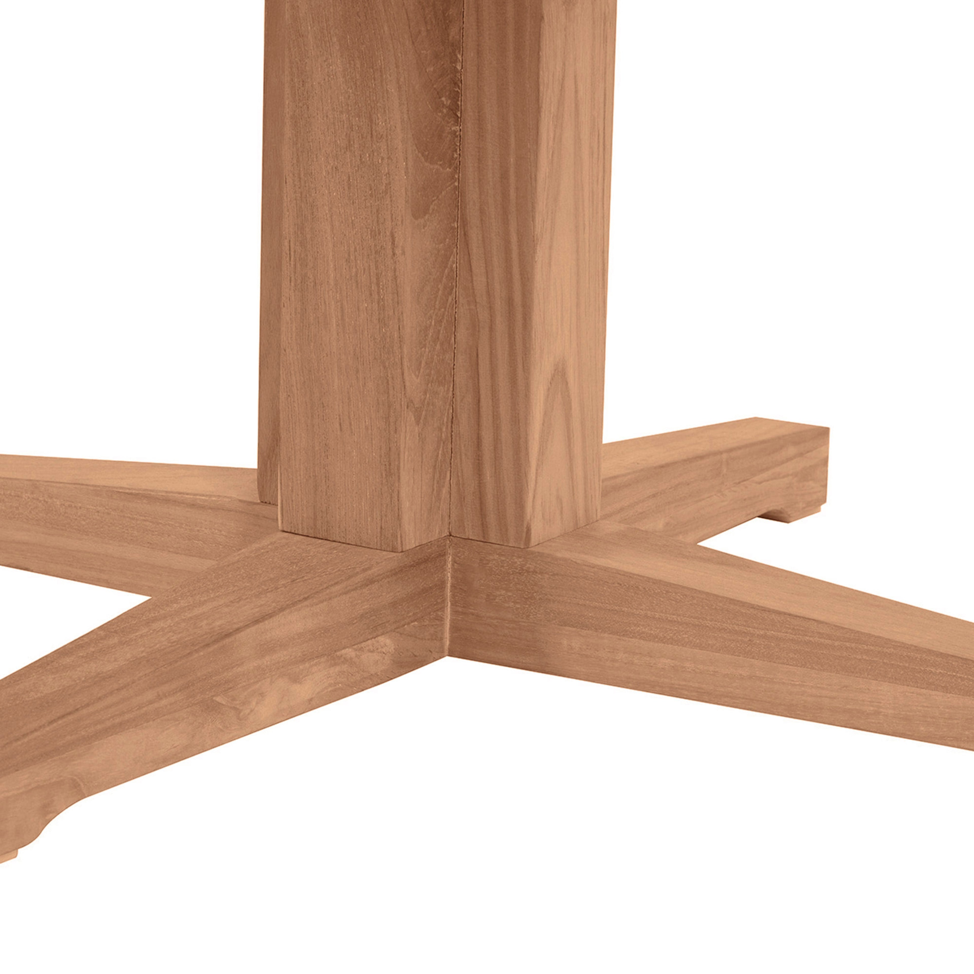 Club Teak 43" Round Outdoor Pedestal Dining Table
