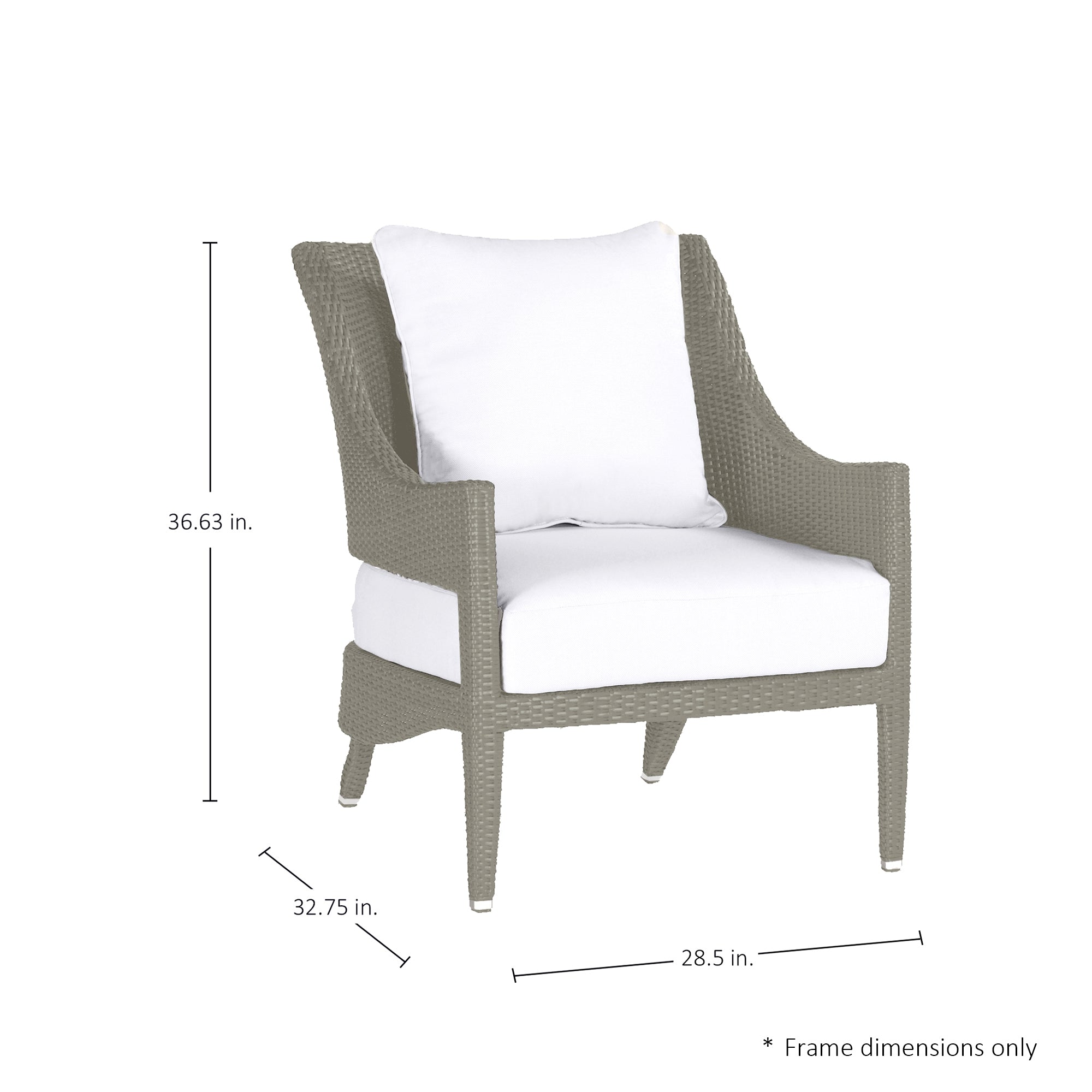 Athena Woven Resin Wicker Outdoor Lounge Chair
