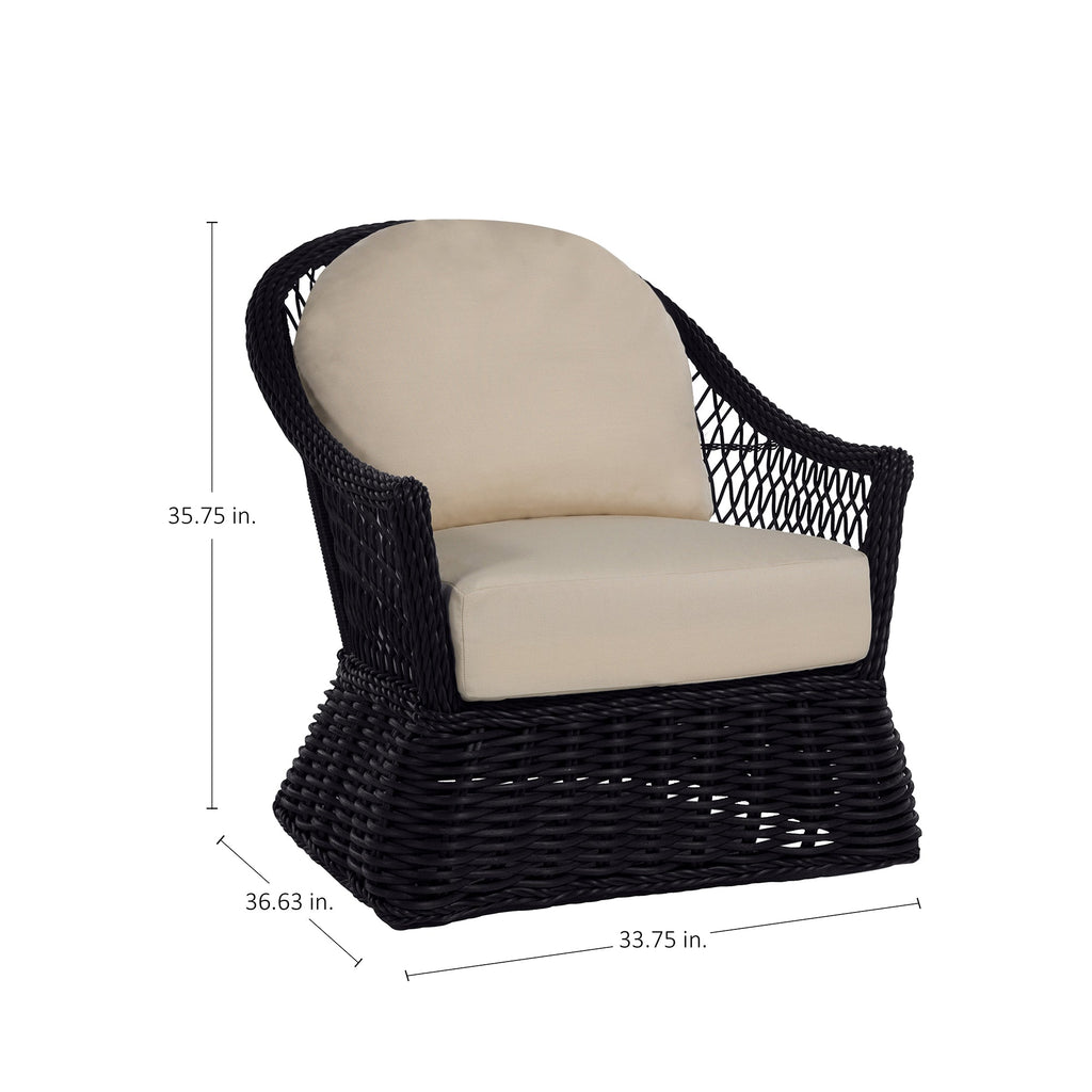 Soho Woven Resin Wicker Outdoor Lounge Chair