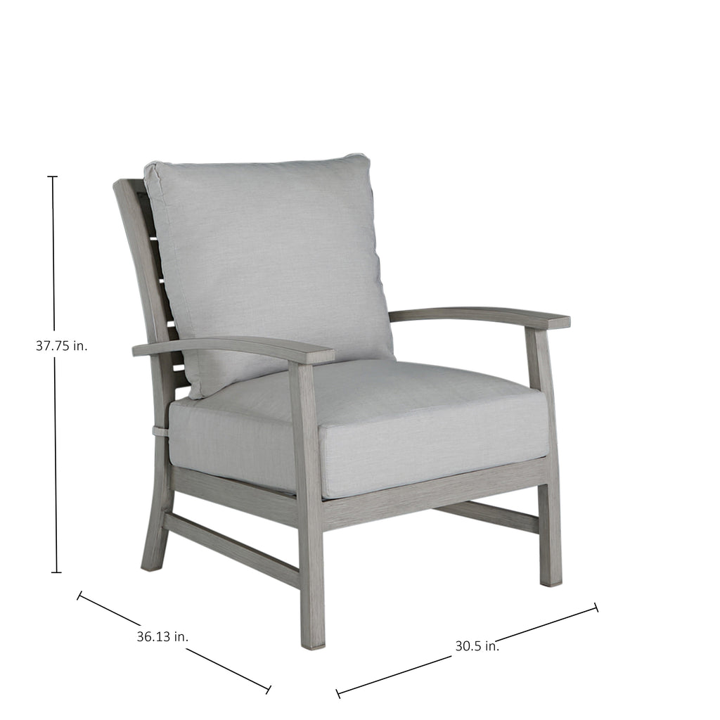 Charleston Aluminum Outdoor Lounge Chair