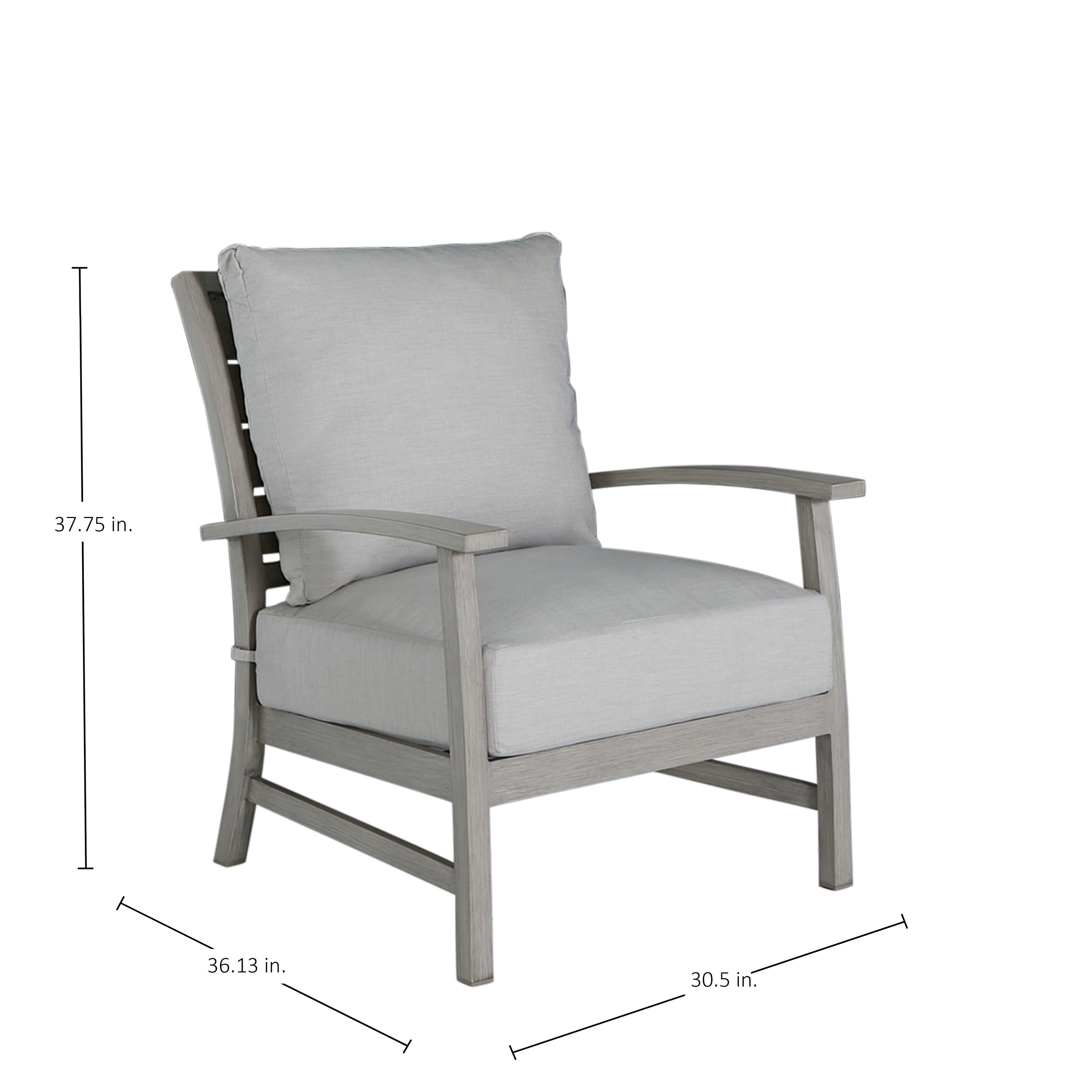 Charleston Aluminum Outdoor Lounge Chair