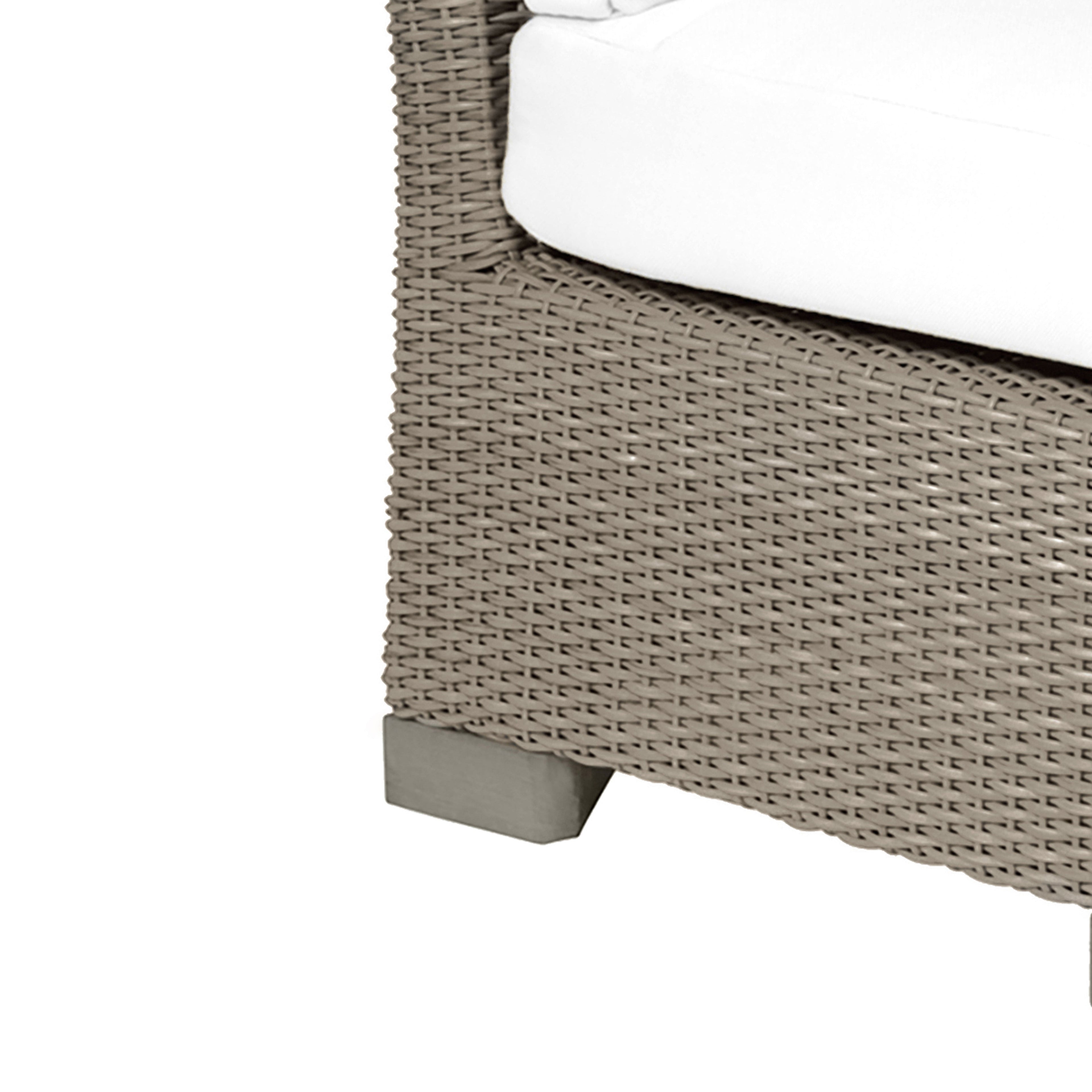 Club Woven Resin Wicker Corner Sectional Sofa