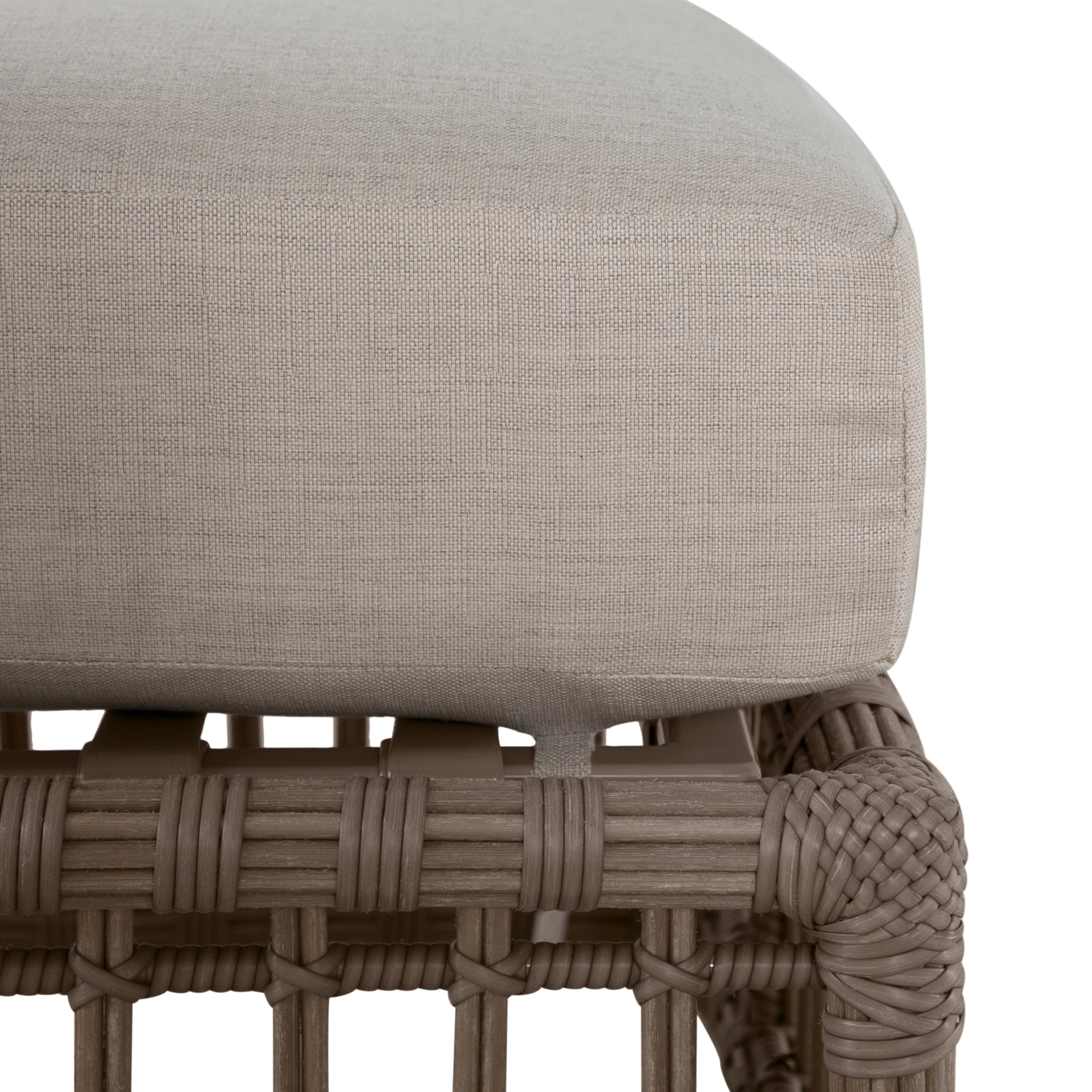 Newport N-Dura Resin Wicker Outdoor Woven Ottoman