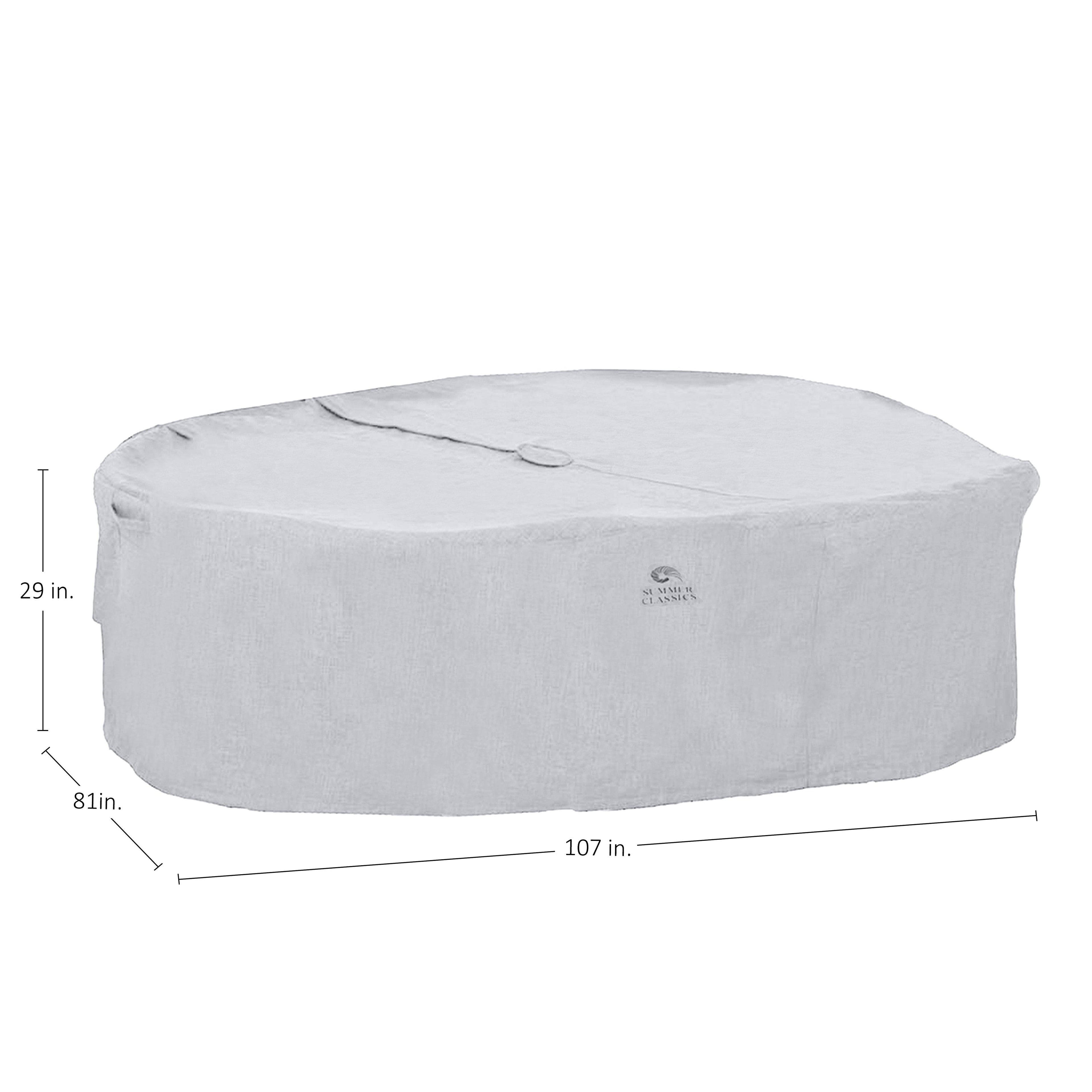 Large Rectangular Table Set Cover W/ Umbrella Hole