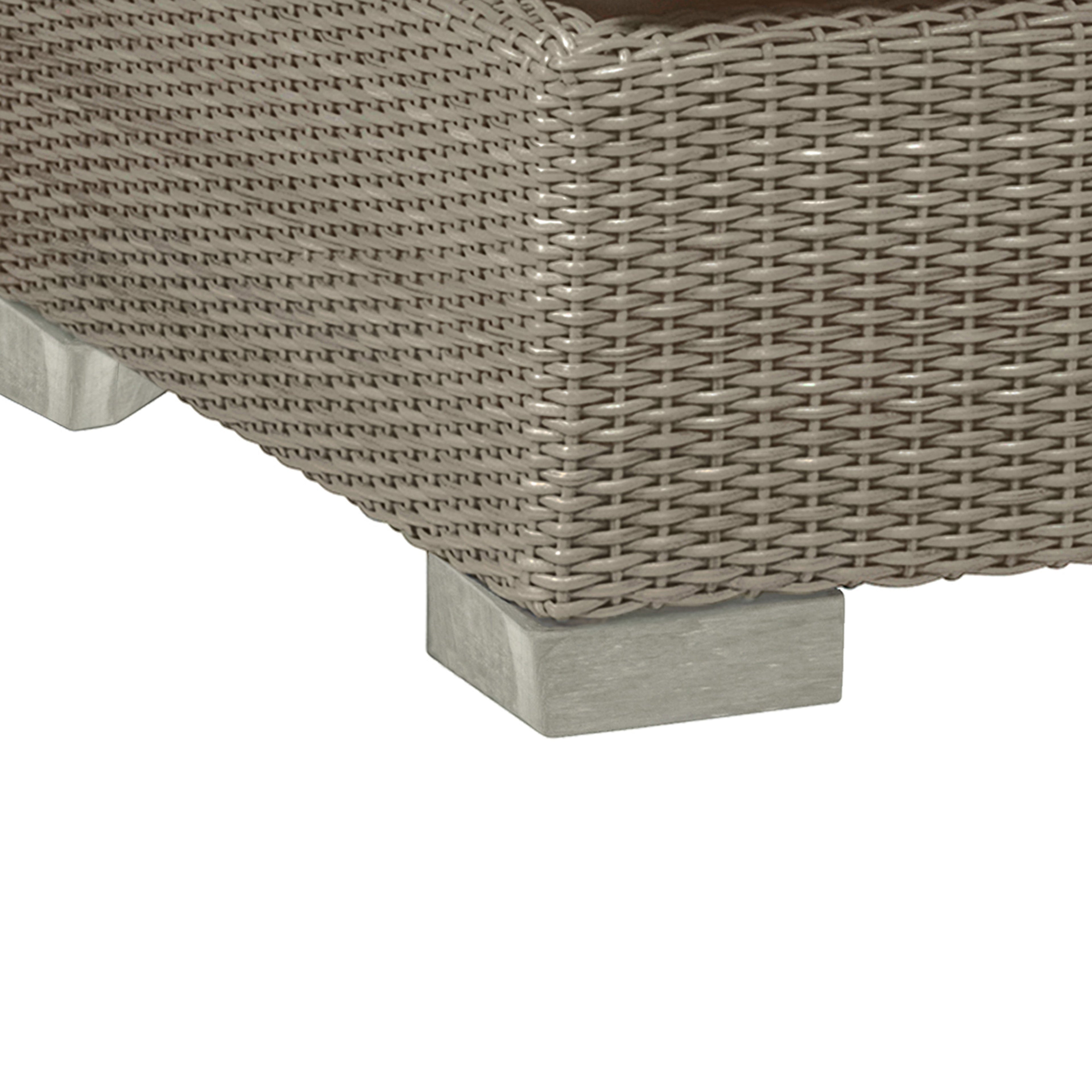 Club Woven Resin Wicker Outdoor Slipper Chair
