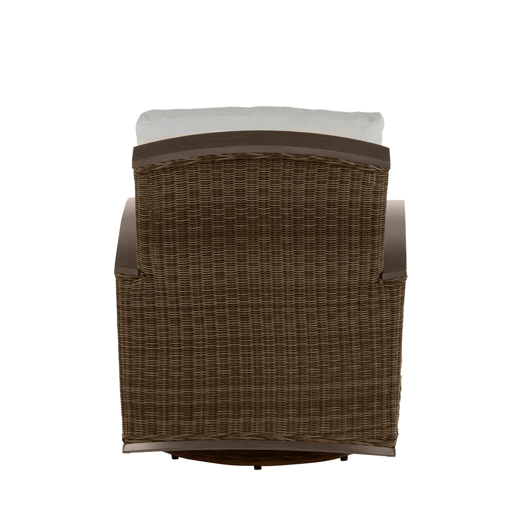 Astoria Resin Wicker Outdoor Swivel Glider Chair