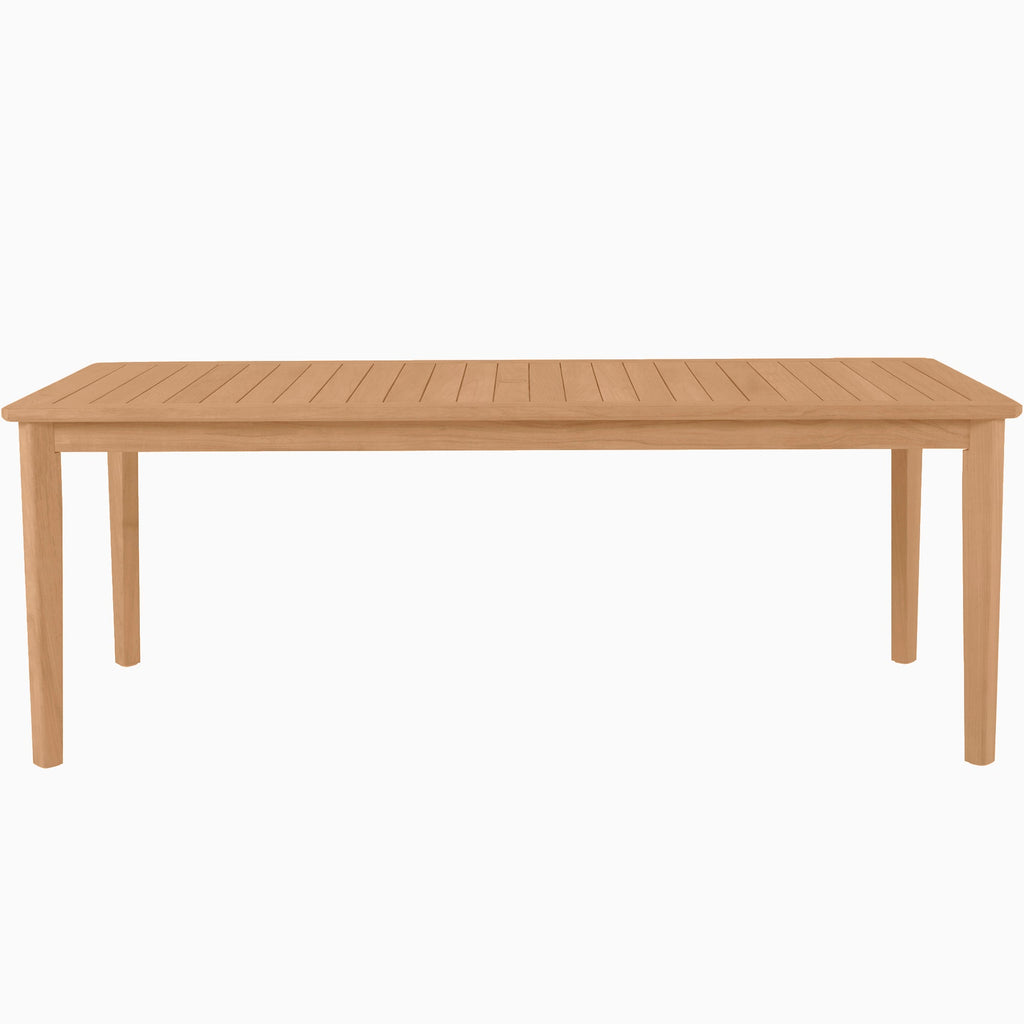 Woodlawn Rectangle Outdoor Slatted Dining Table