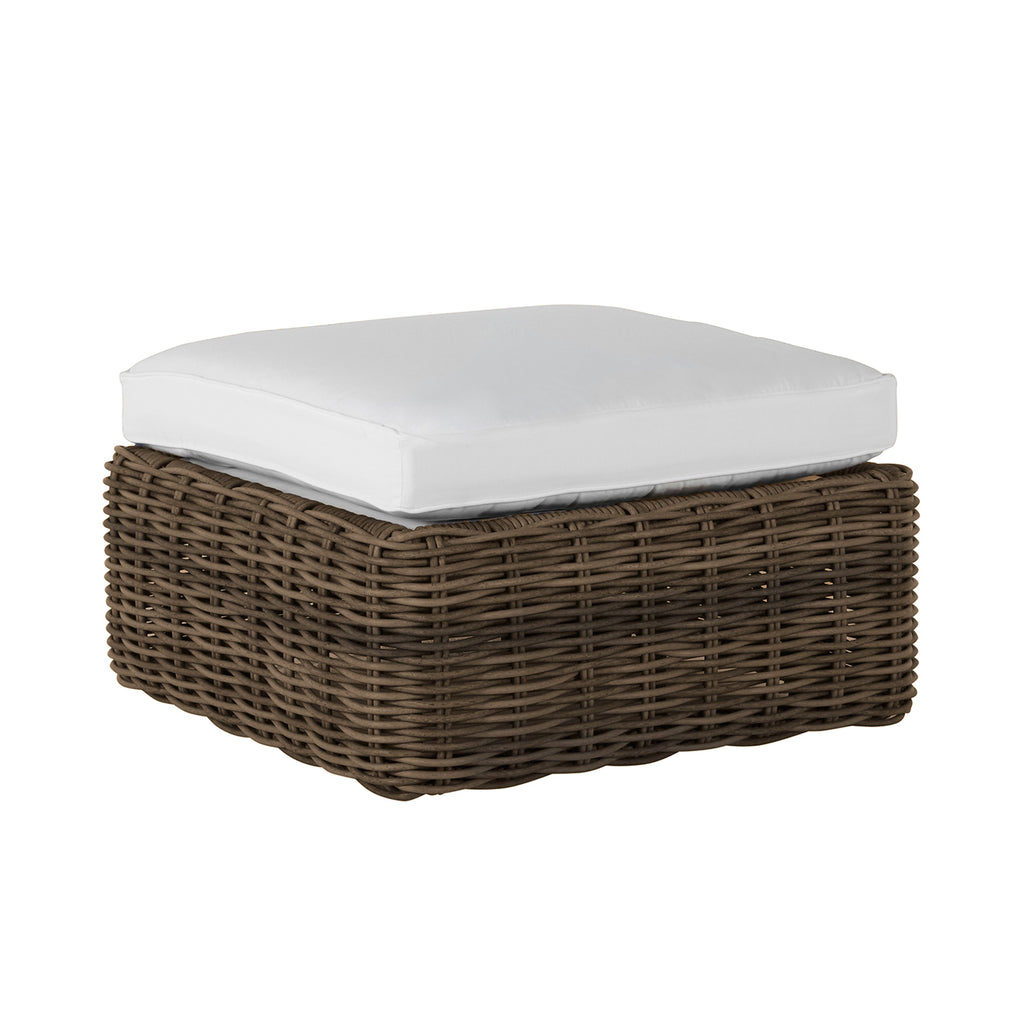 Montecito N-Dura Resin Outdoor Woven Ottoman