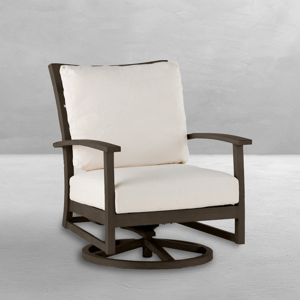 Charleston Aluminum Swivel Rocker Lounge Chair