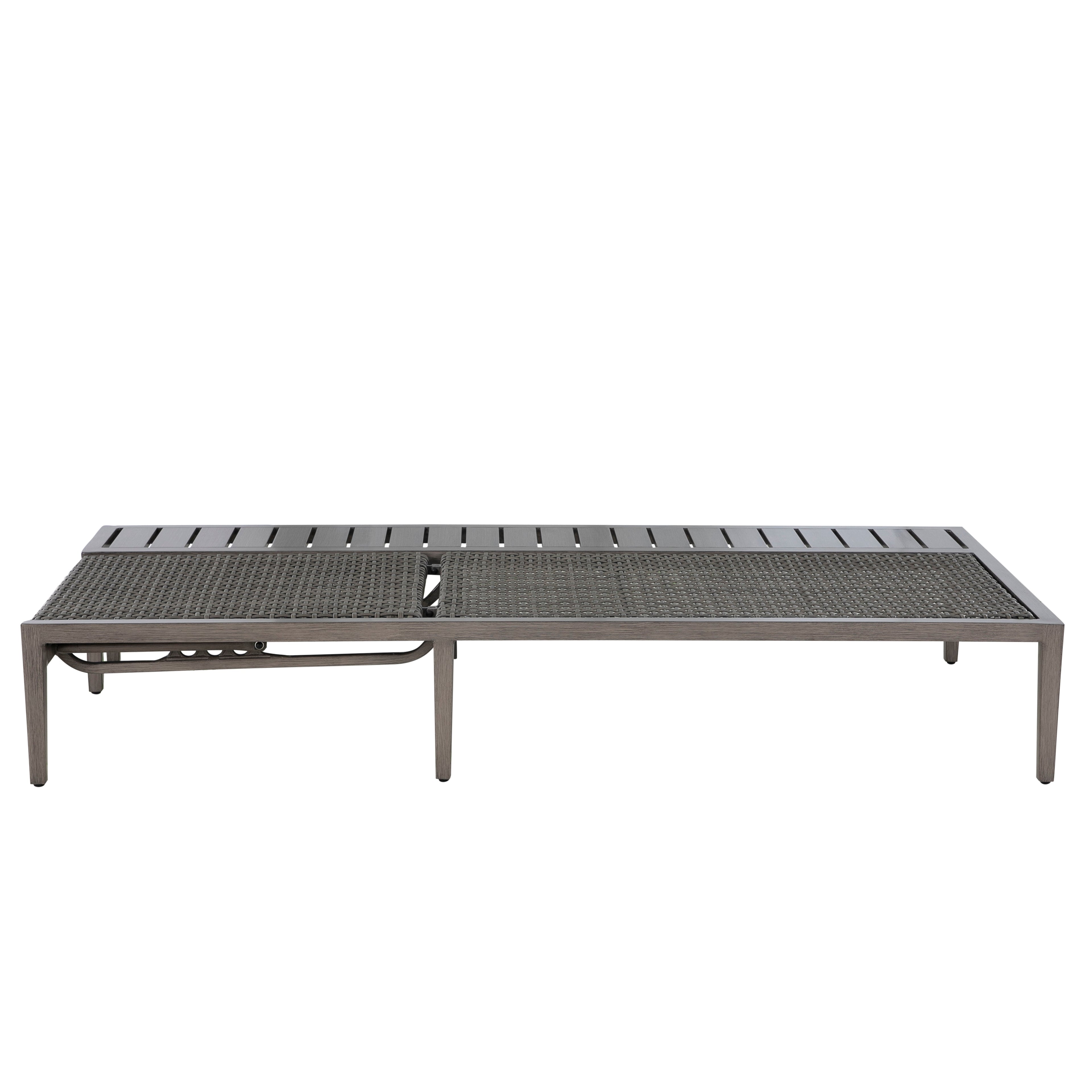 Harbor Wicker Outdoor Armless Chaise Lounge