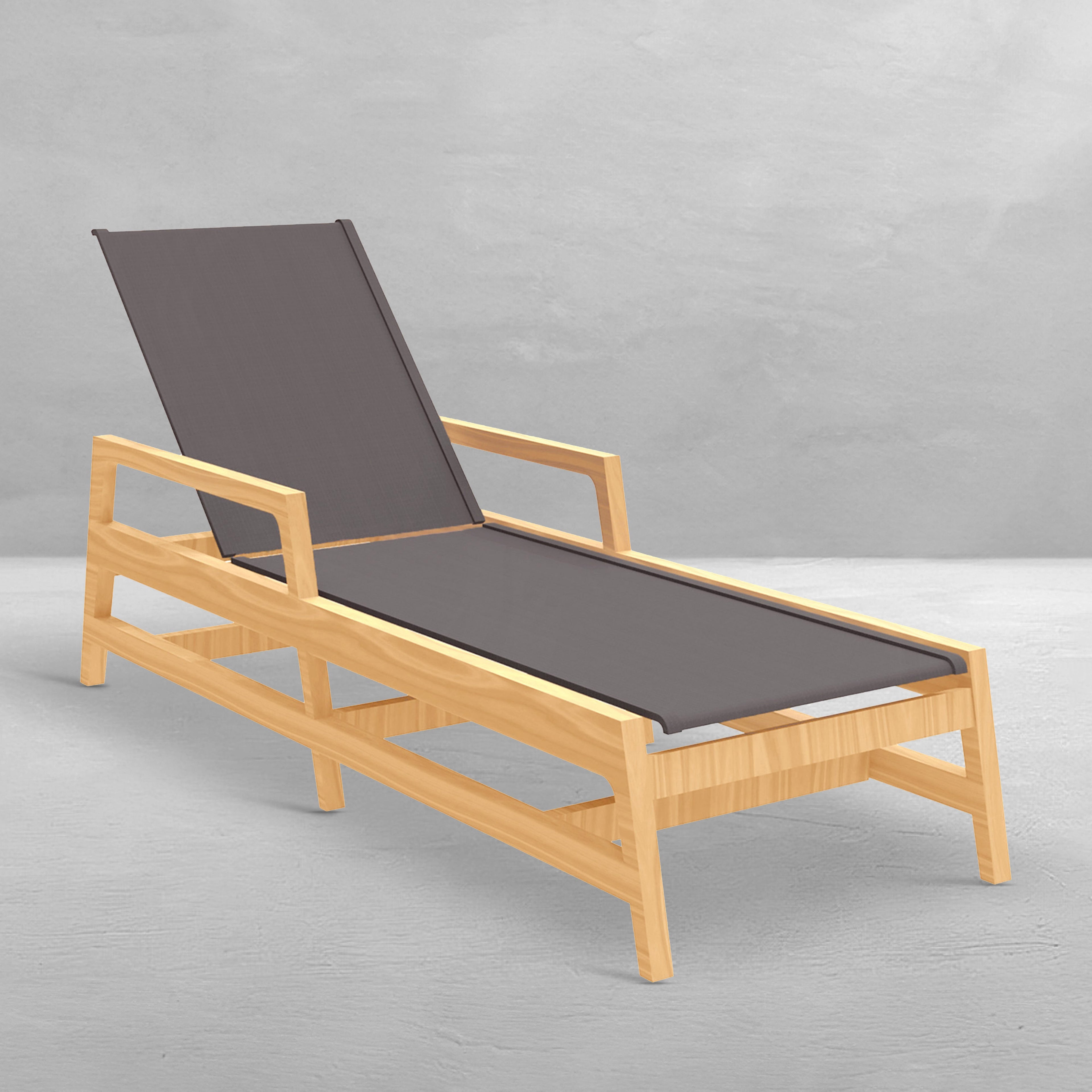 Seashore Wood Outdoor Chaise Lounge