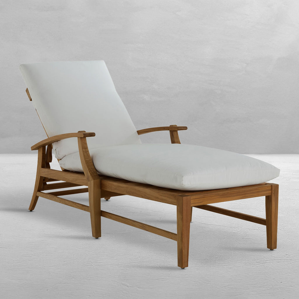 Croquet Teak Outdoor Chaise Lounge