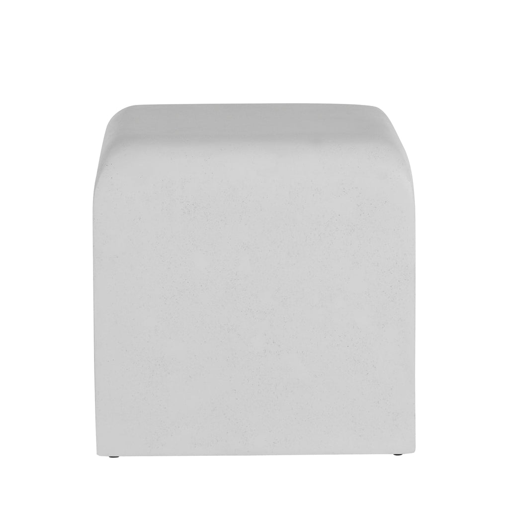 Grebe Cast Stone 18" Square Outdoor Pedestal Stool