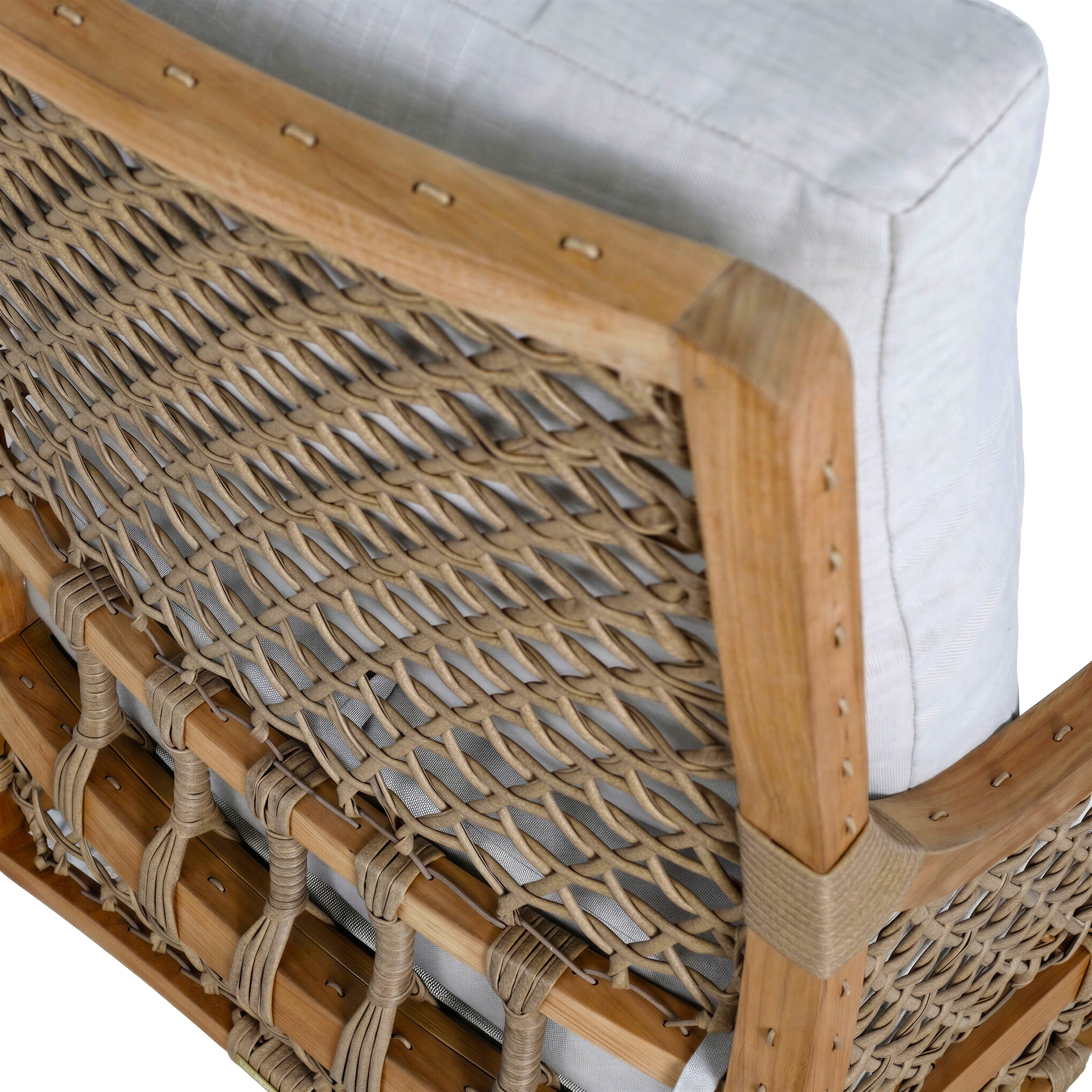 Aspen Teak Outdoor Swivel Lounge