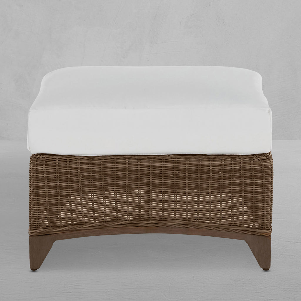 Astoria N-Dura Resin Wicker Outdoor Woven Ottoman