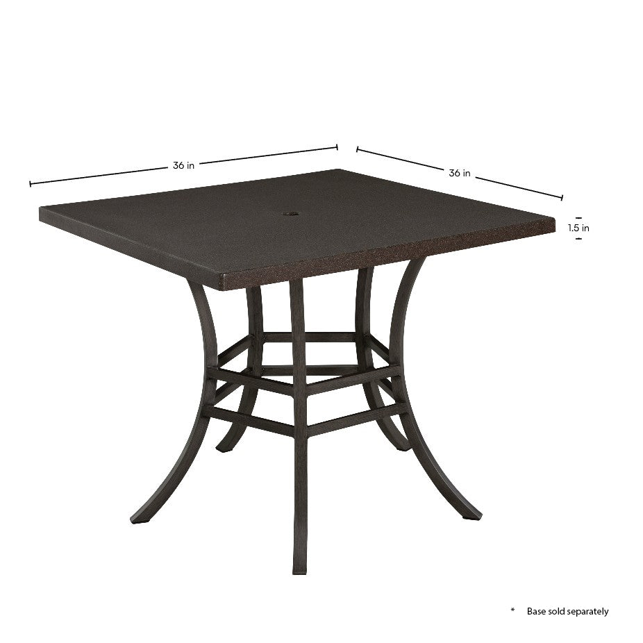 Plateau Stone 36" Square Outdoor Table Top