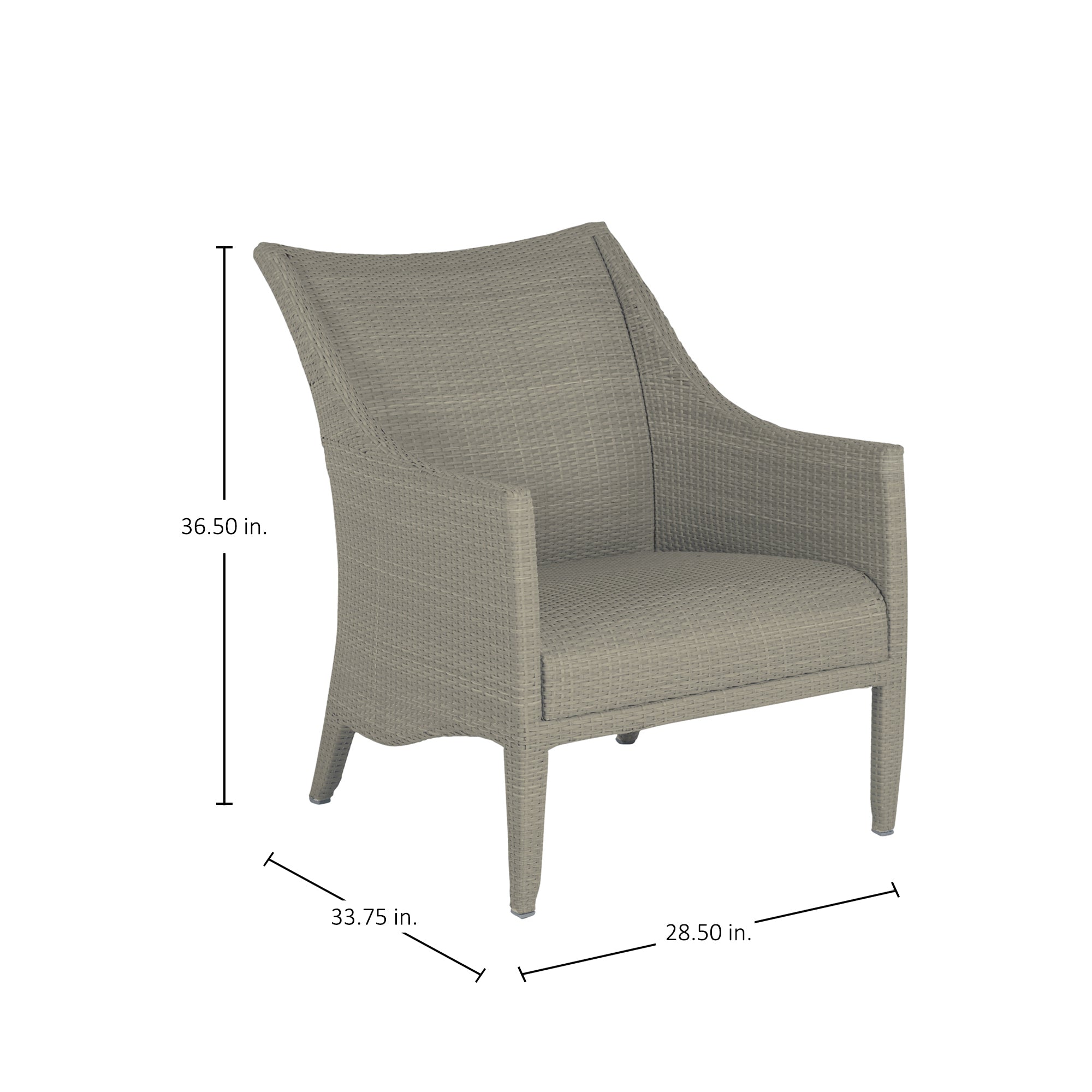 Athena Plus Woven Wicker Outdoor Lounge Chair