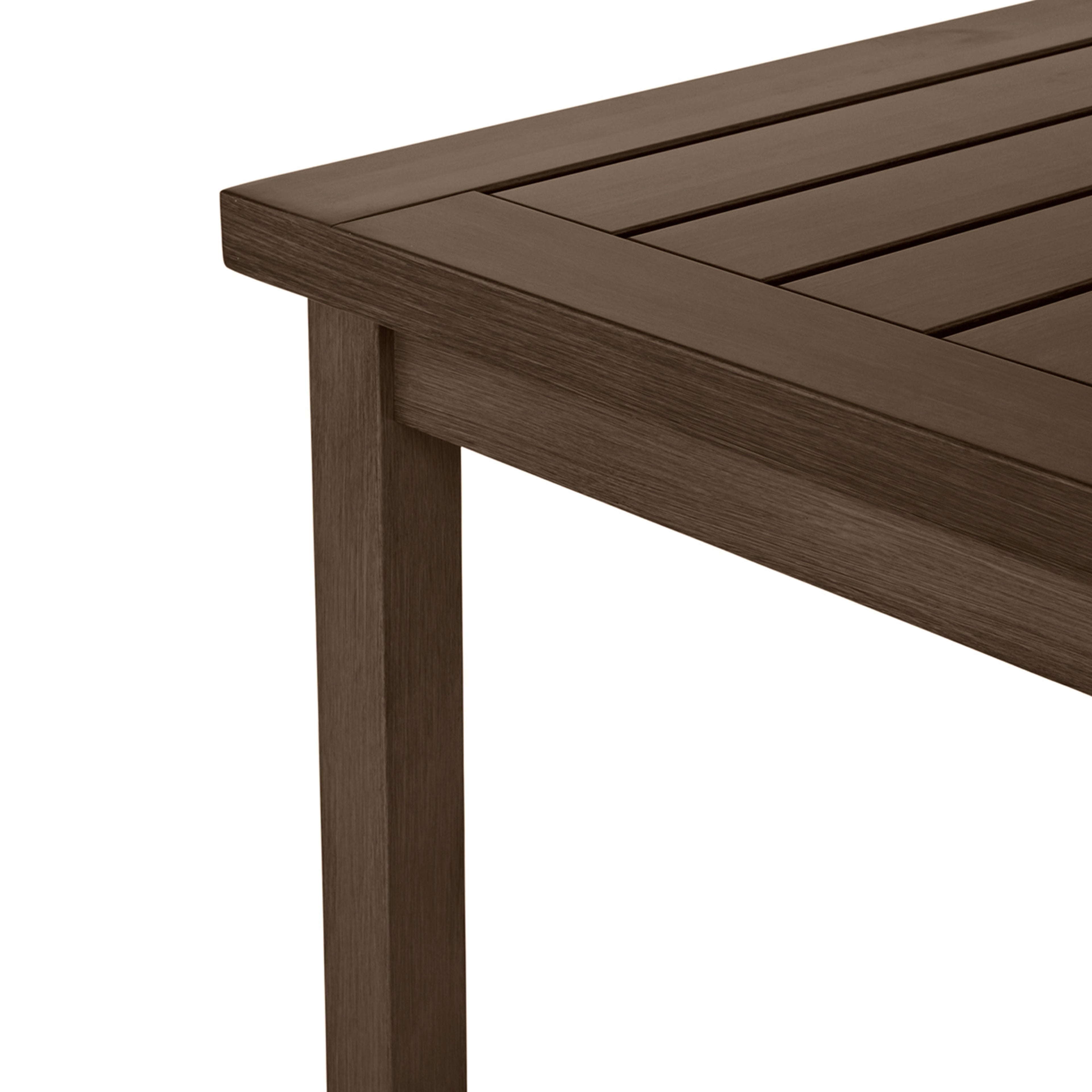 Club Aluminum 67"x 28" Rectangle Outdoor Bar Table