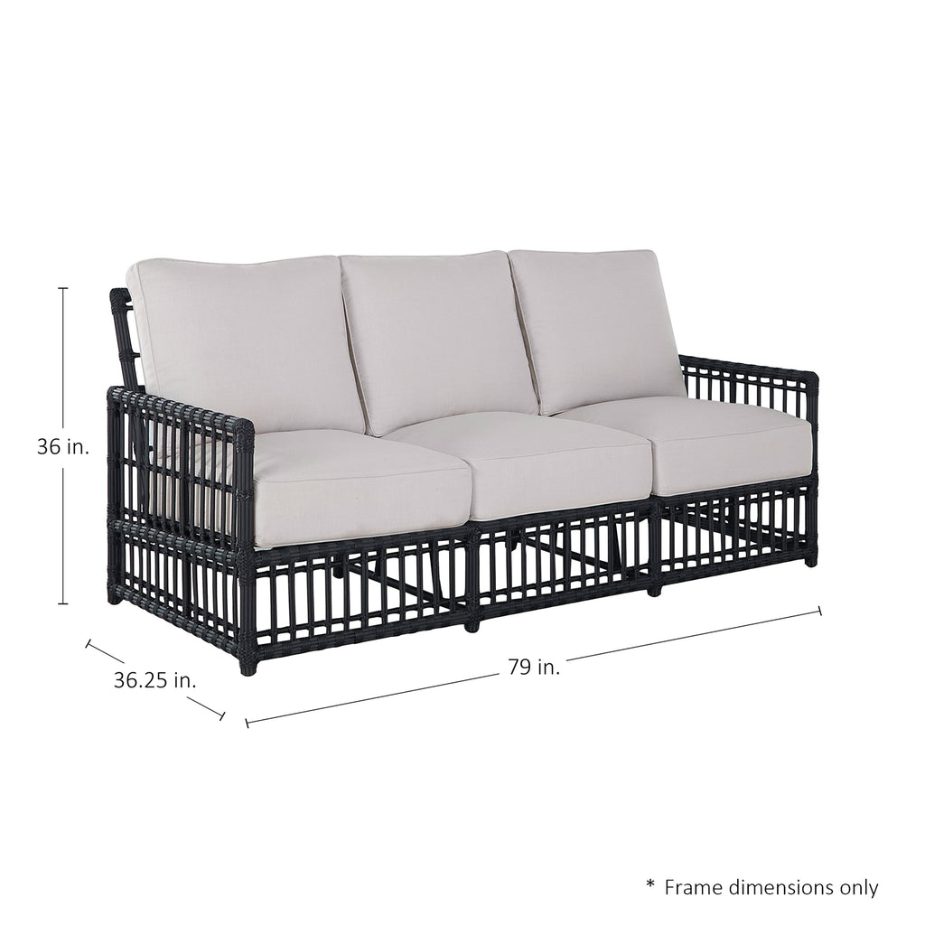 Newport Resin Wicker Outdoor Sofa