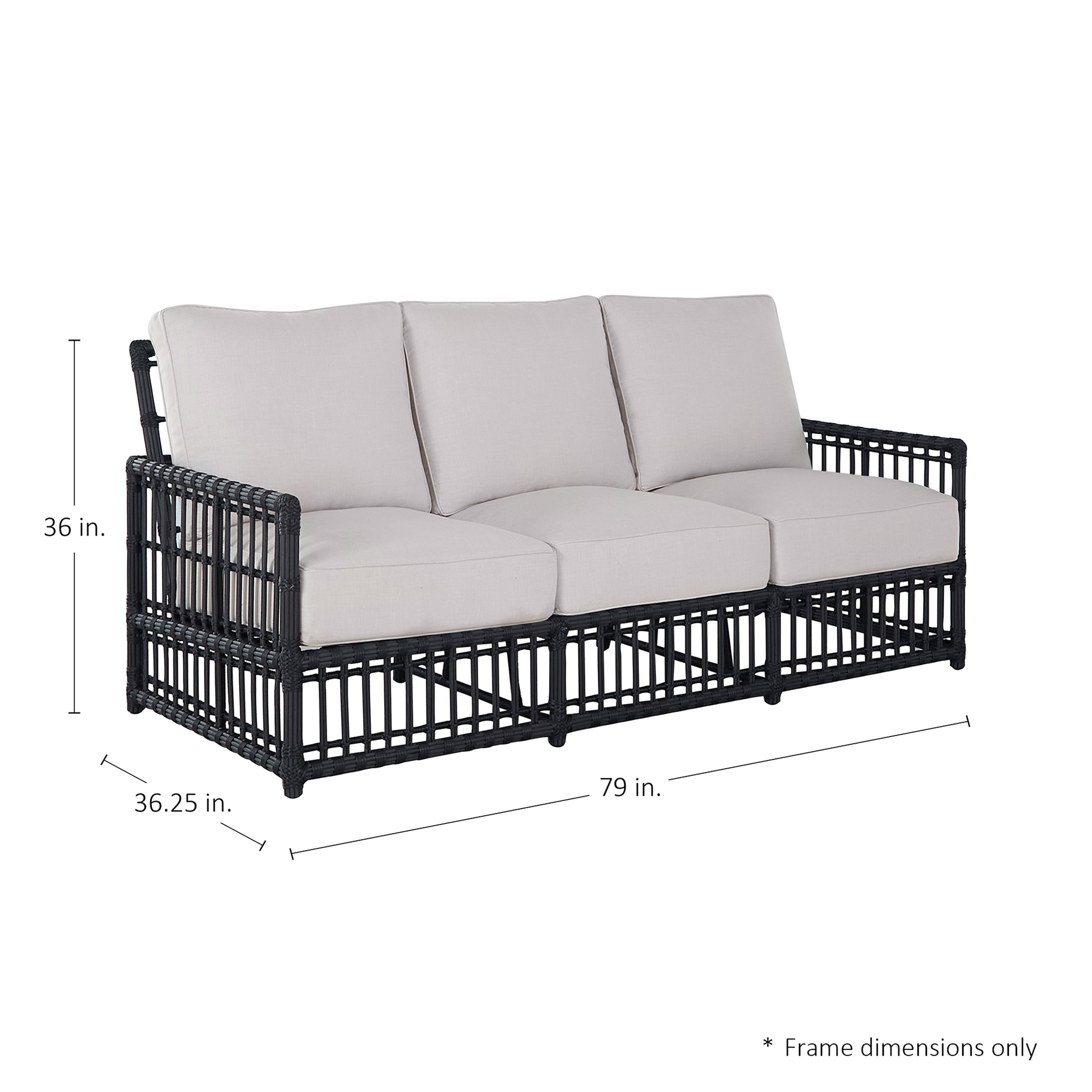 Newport Resin Wicker Outdoor Sofa